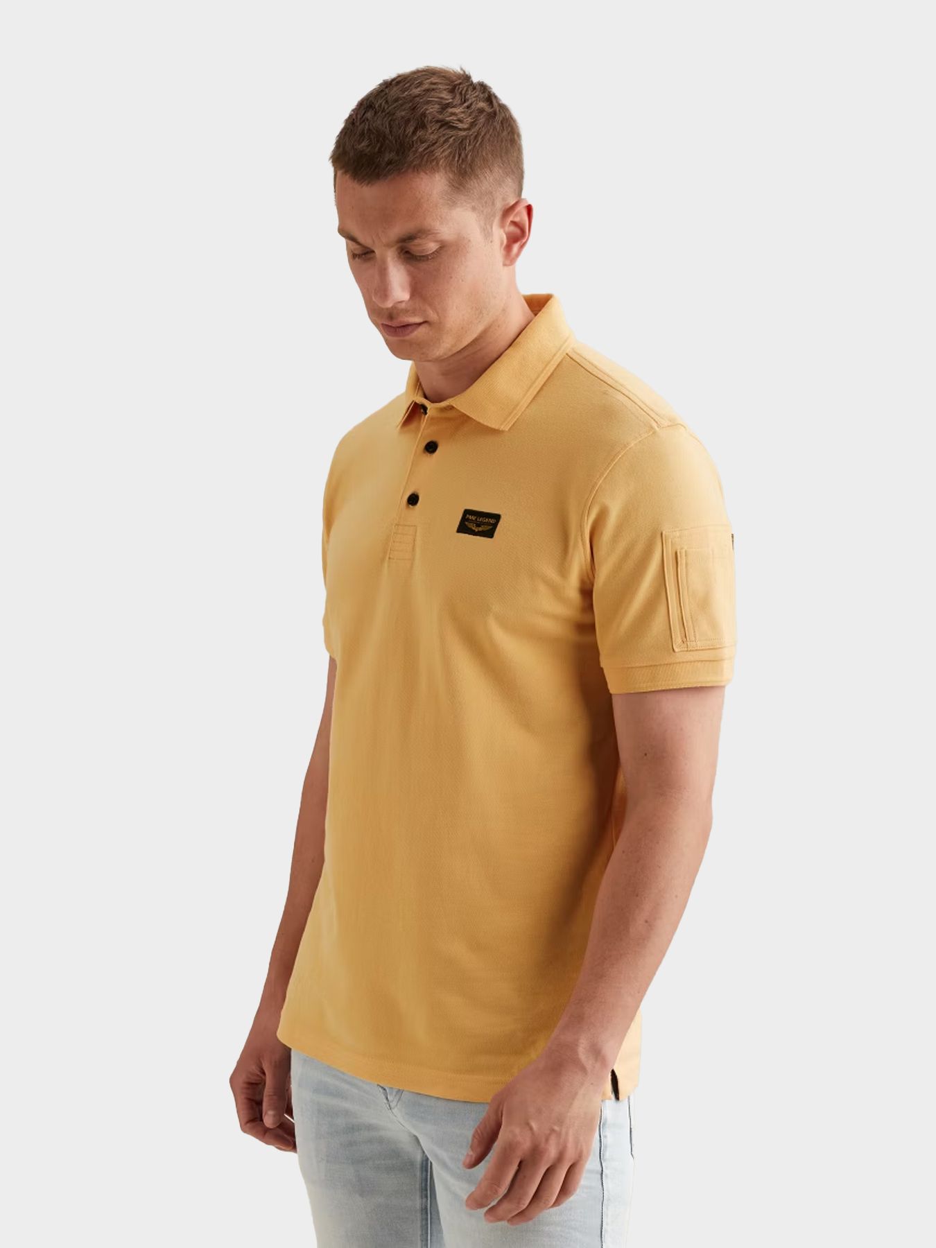 Pme Legend Short sleeve polo American Classic Apricot Cream 00115840-7137