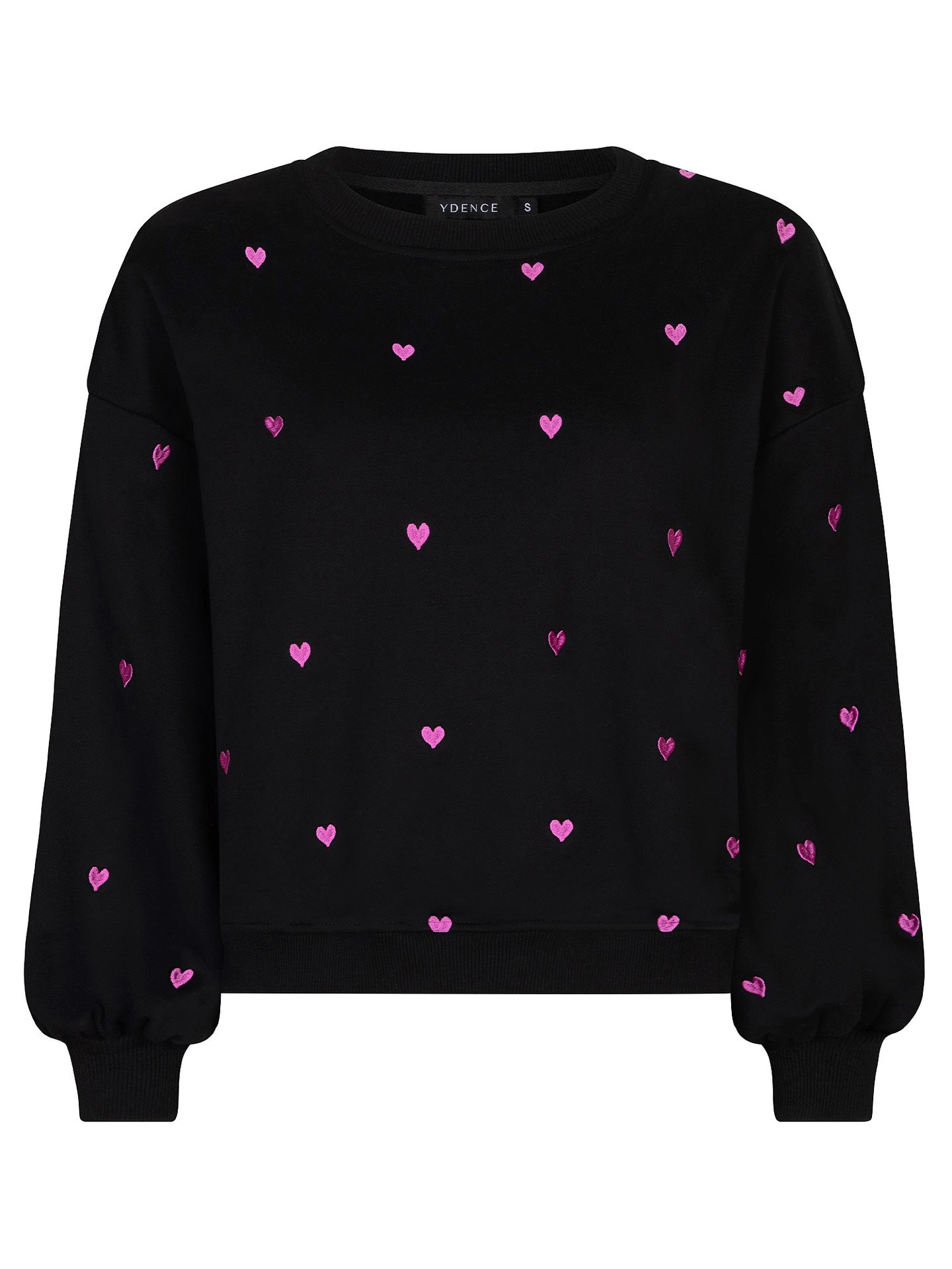 Ydence Sweater Hearts Black/Fuchsia 00115842-142 Ydence Sweater Hearts Black/Fuchsia 00115842-142