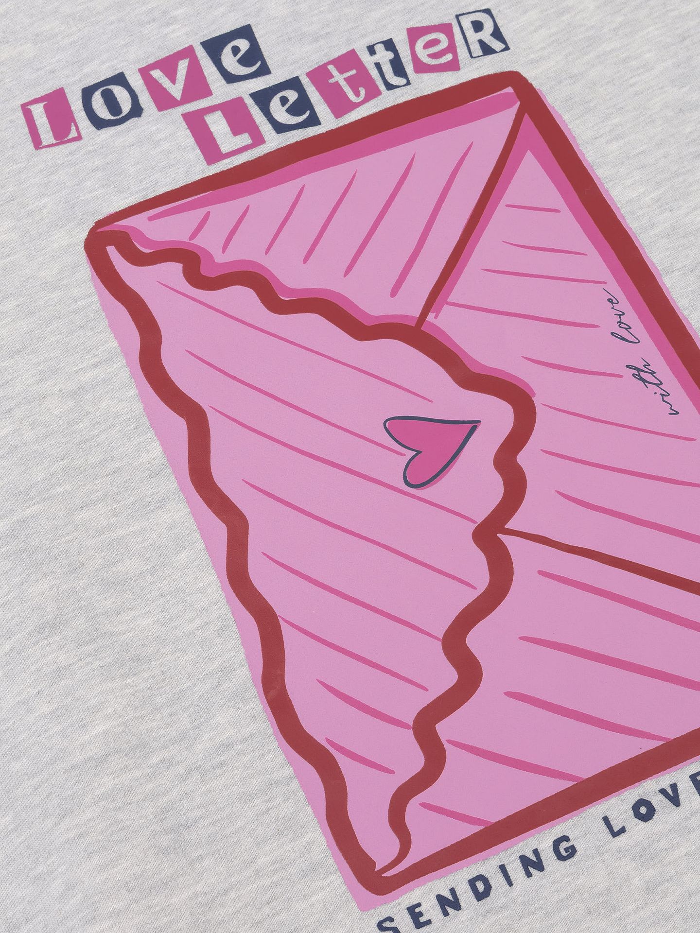 Ydence Sweater Love letter Grey 2900161491045