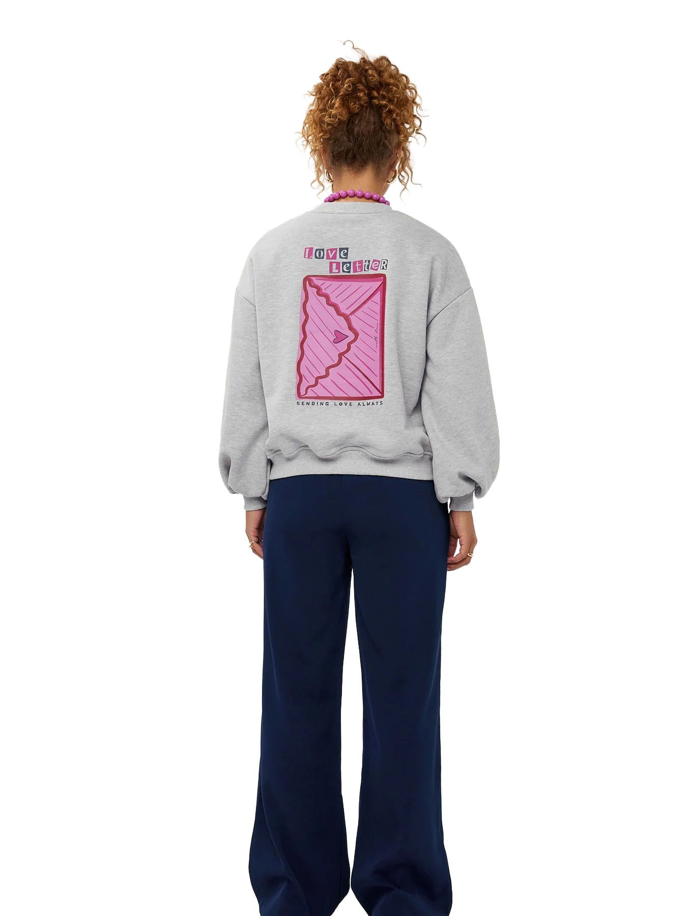 Ydence Sweater Love letter Grey 2900161491038