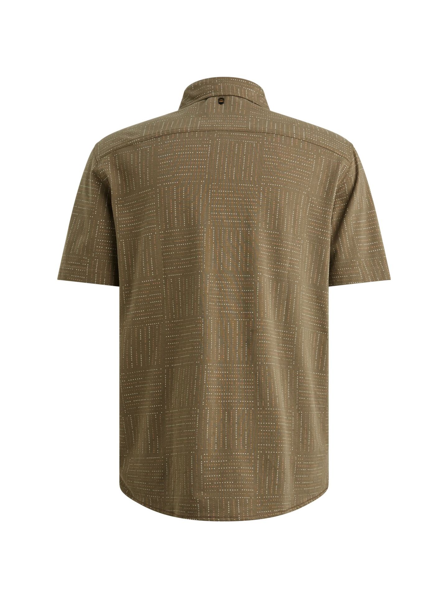 Pme Legend Short Sleeve Shirt Print on pique Dusky Green 2900161496019