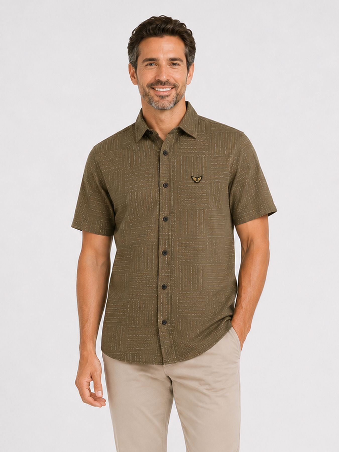 Short Sleeve Shirt Print on pique