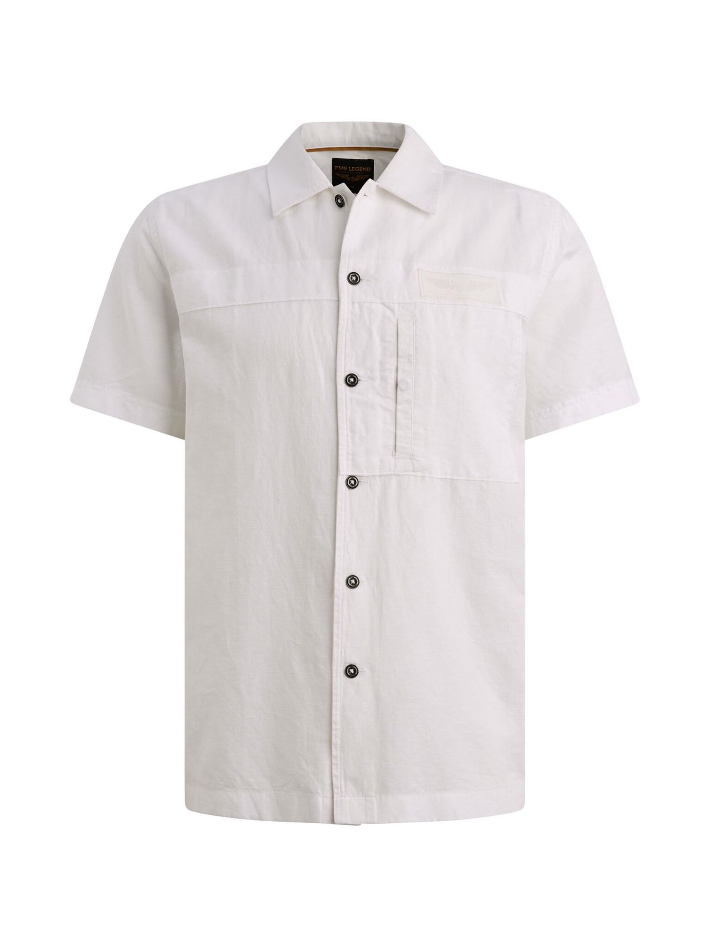 Pme Legend Short Sleeve Shirt Cotton/linen ga Bright White 2900161499041