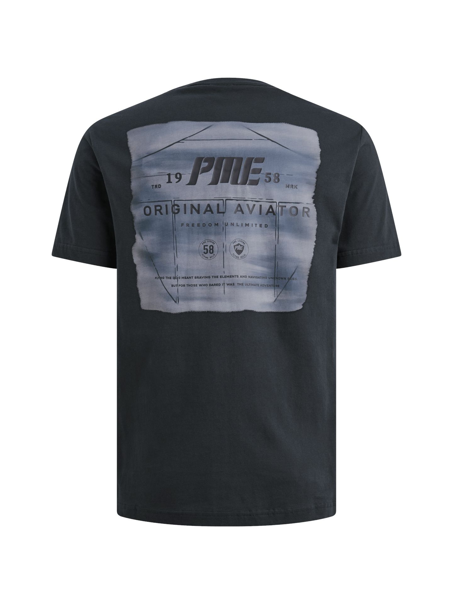Pme Legend Short sleeve r-neck single jersey Carbon 00115851-5282