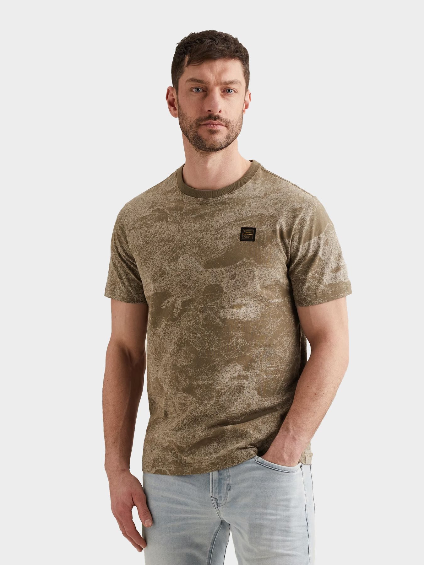 Pme Legend Short sleeve r-neck single jersey Dusky Green 00115854-6389