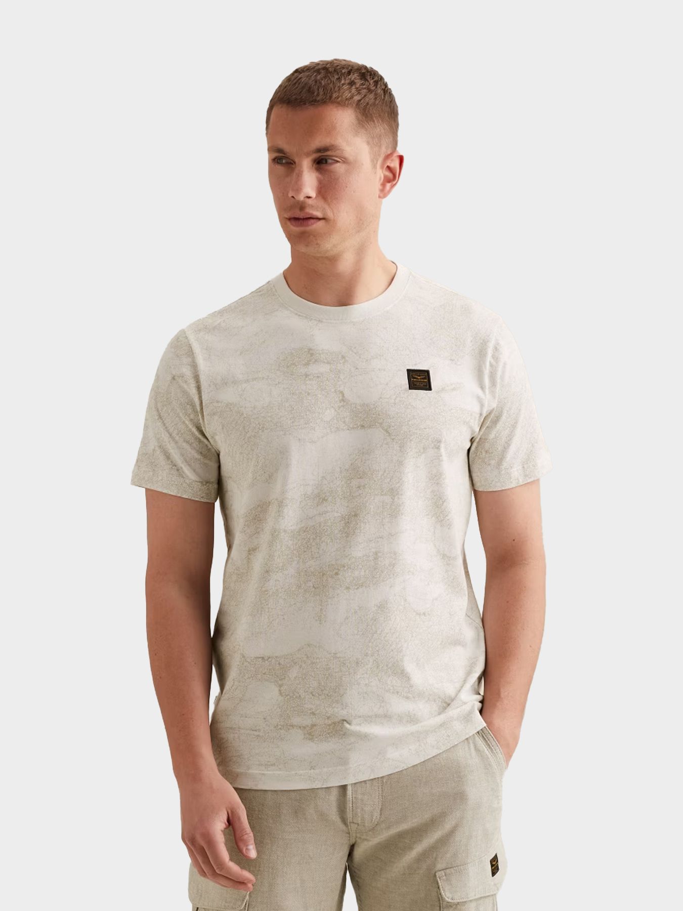 Pme Legend Short sleeve r-neck single jersey Egret 00115854-7001