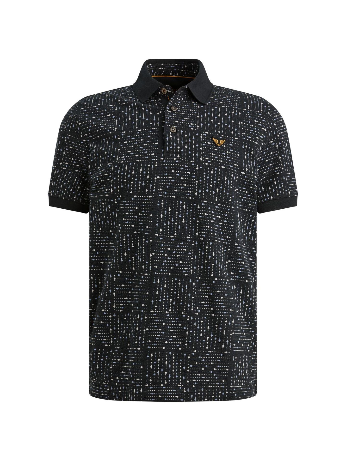 Pme Legend Short sleeve polo printed fine piq Carbon 00115856-5282