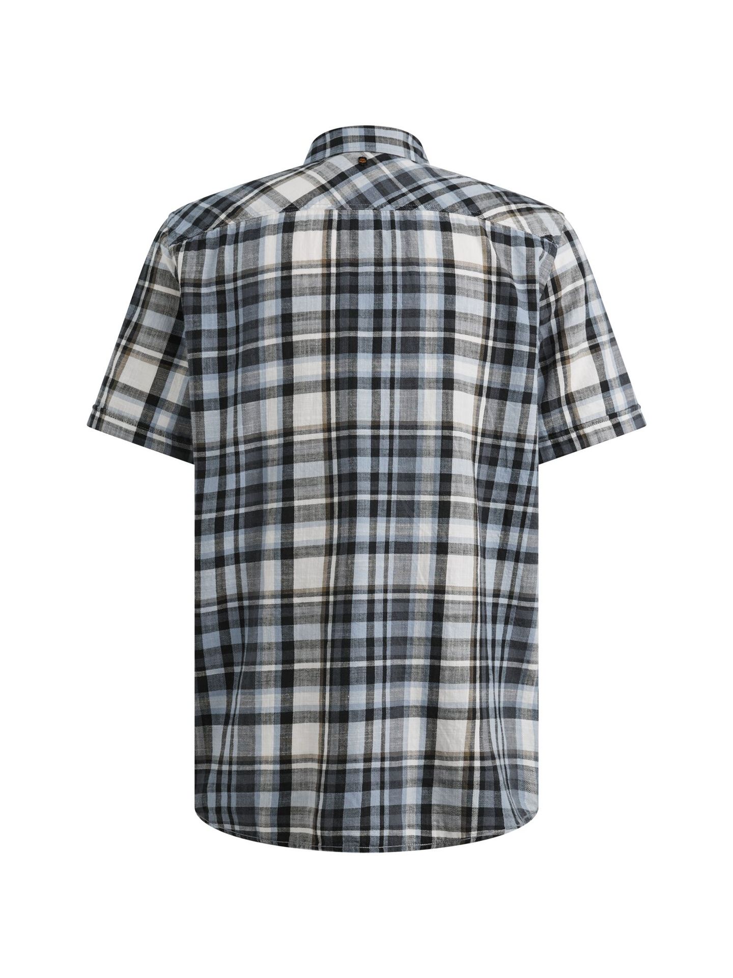 Pme Legend Short Sleeve Shirt Slub Check Vintage Indigo 2900161515024