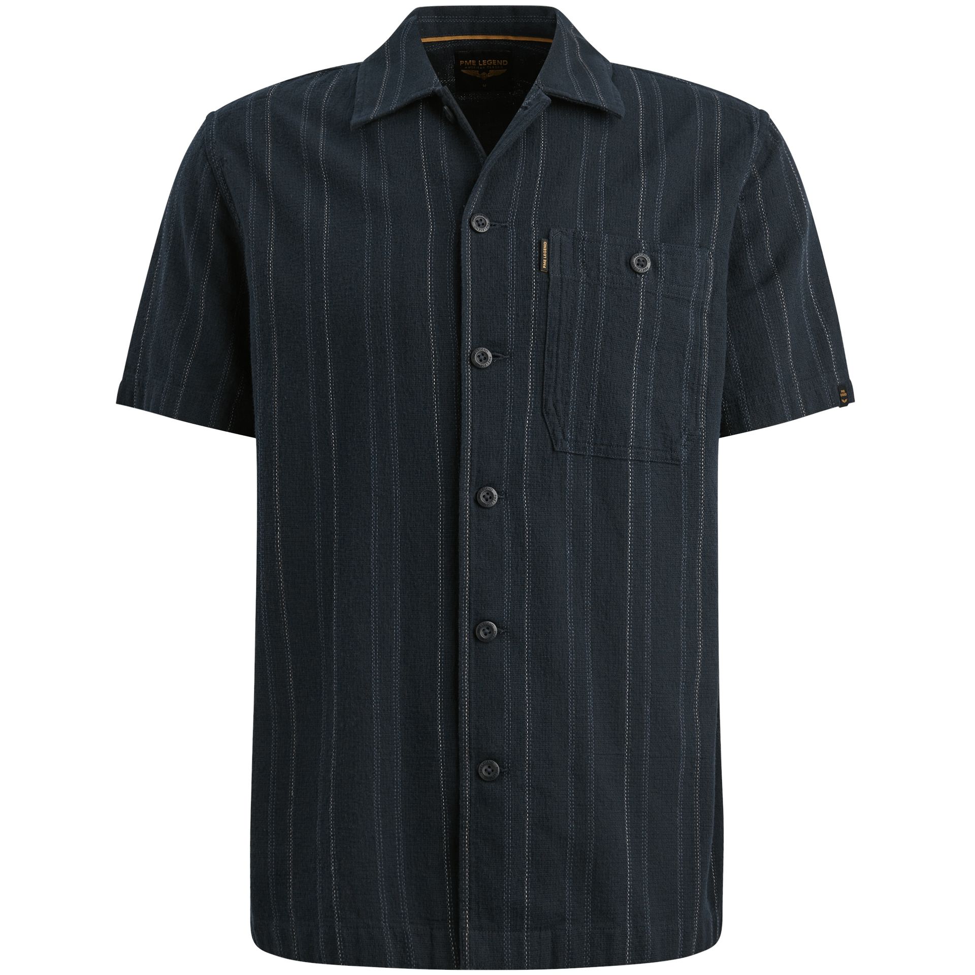 Pme Legend Short Sleeve Shirt Yarn dye mattwe Carbon 00115861-5282