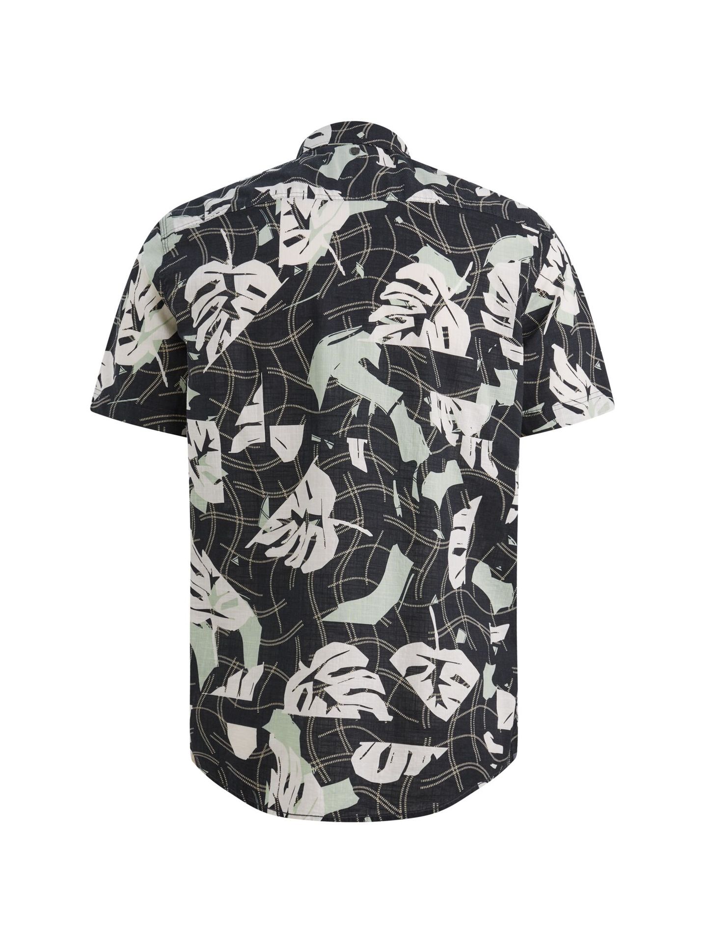 Pme Legend Short Sleeve Shirt Print on Cotton Carbon 2900161520011