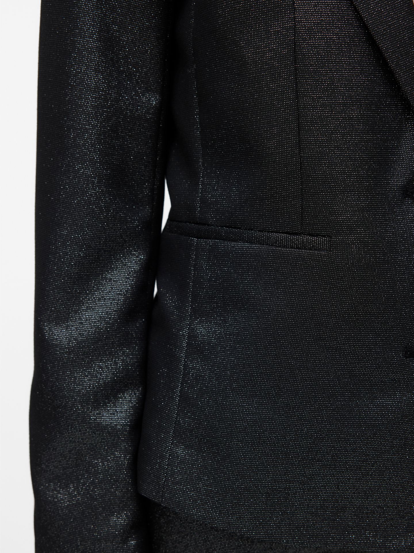 Vero Moda VMSAFINA LS FITTED SHINY BLAZER Black/COATED 2900161539013 Vero Moda VMSAFINA LS FITTED SHINY BLAZER Black/COATED 2900161539013