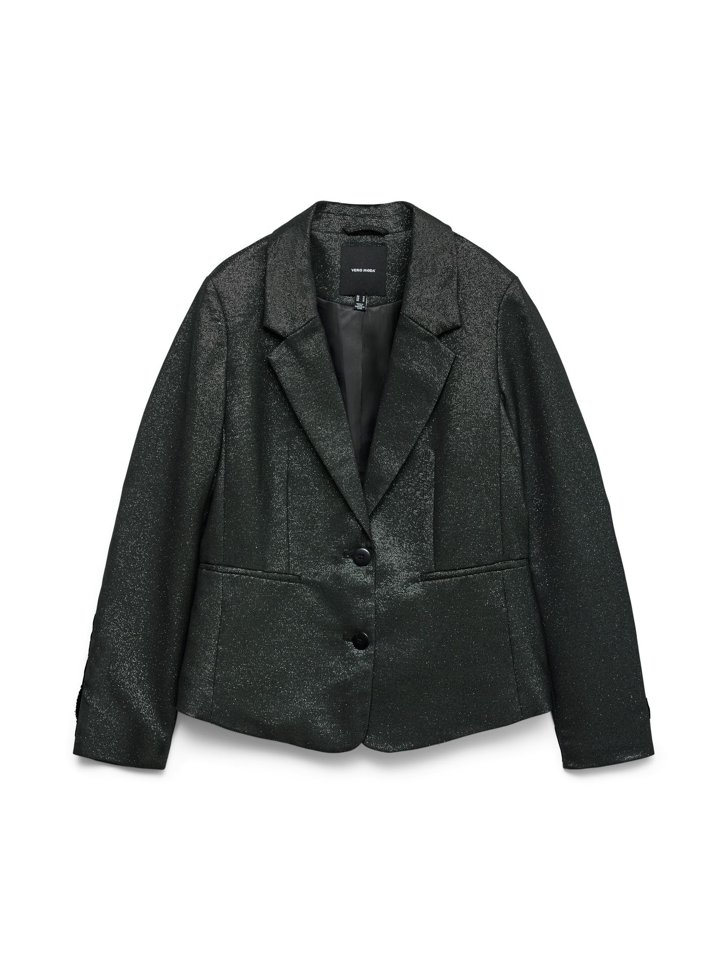 Vero Moda VMSAFINA LS FITTED SHINY BLAZER Black/COATED 2900161539013 Vero Moda VMSAFINA LS FITTED SHINY BLAZER Black/COATED 2900161539013