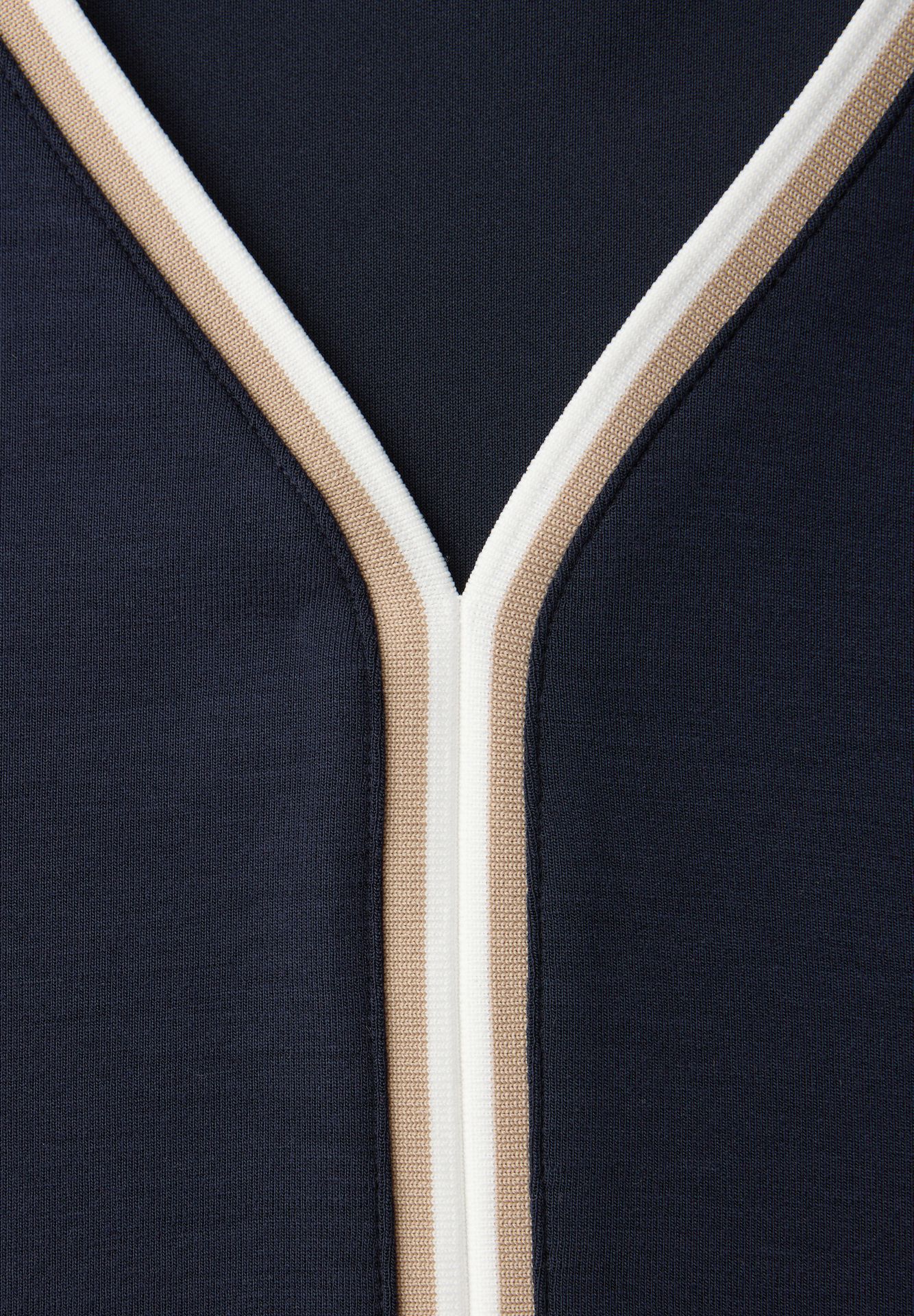 Street-One A324793 shirt w.striped panel shadowed navy 2900161691032