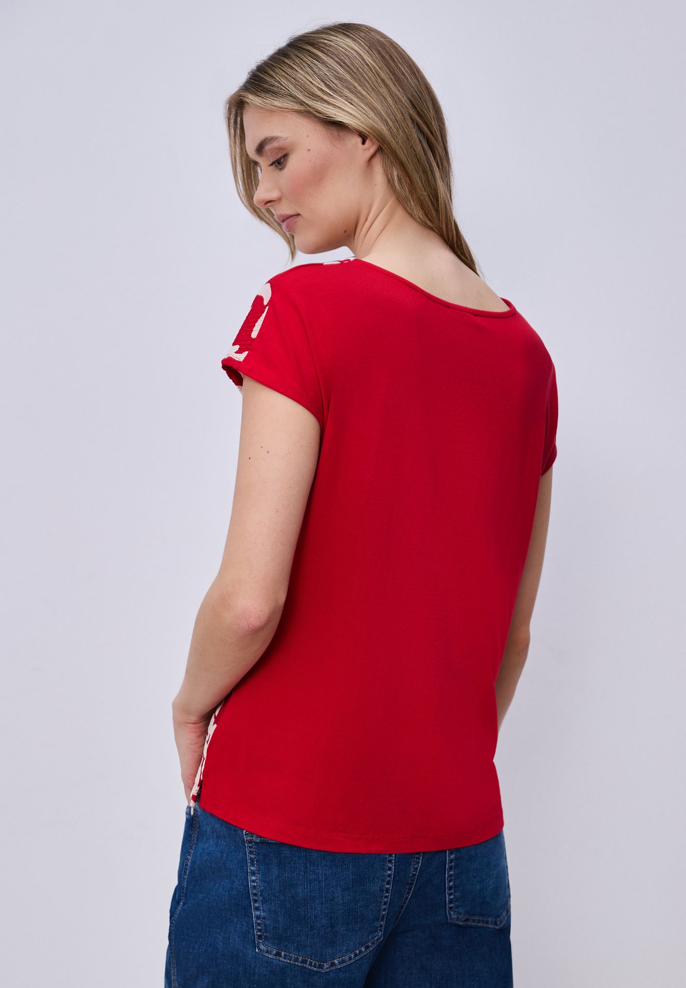 Street-One A324801 printed structure mat-mix s salsa red 2900161704053