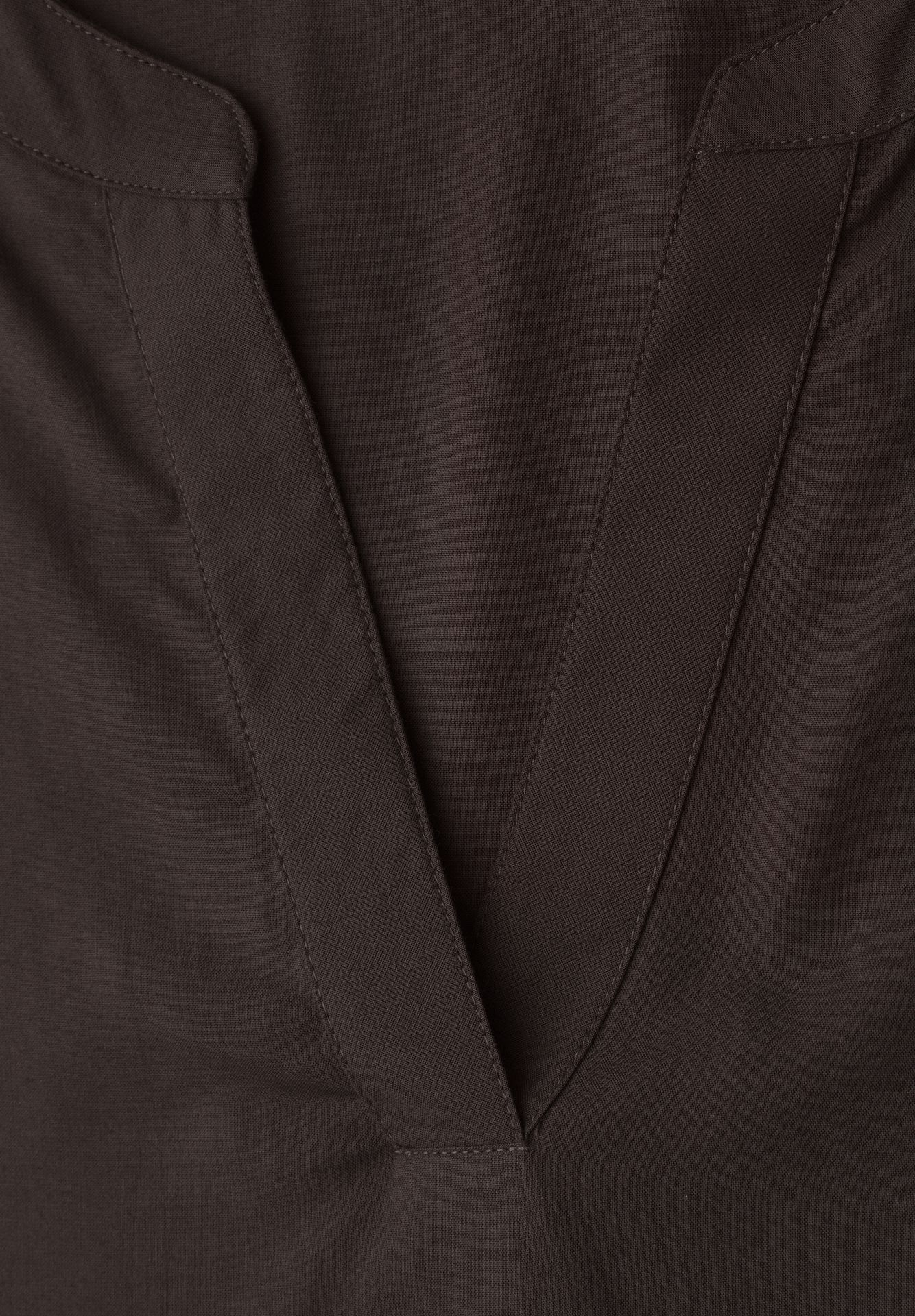 Street-One A346422 QR Splitneck blouse w turn- espresso brown 2900162186025