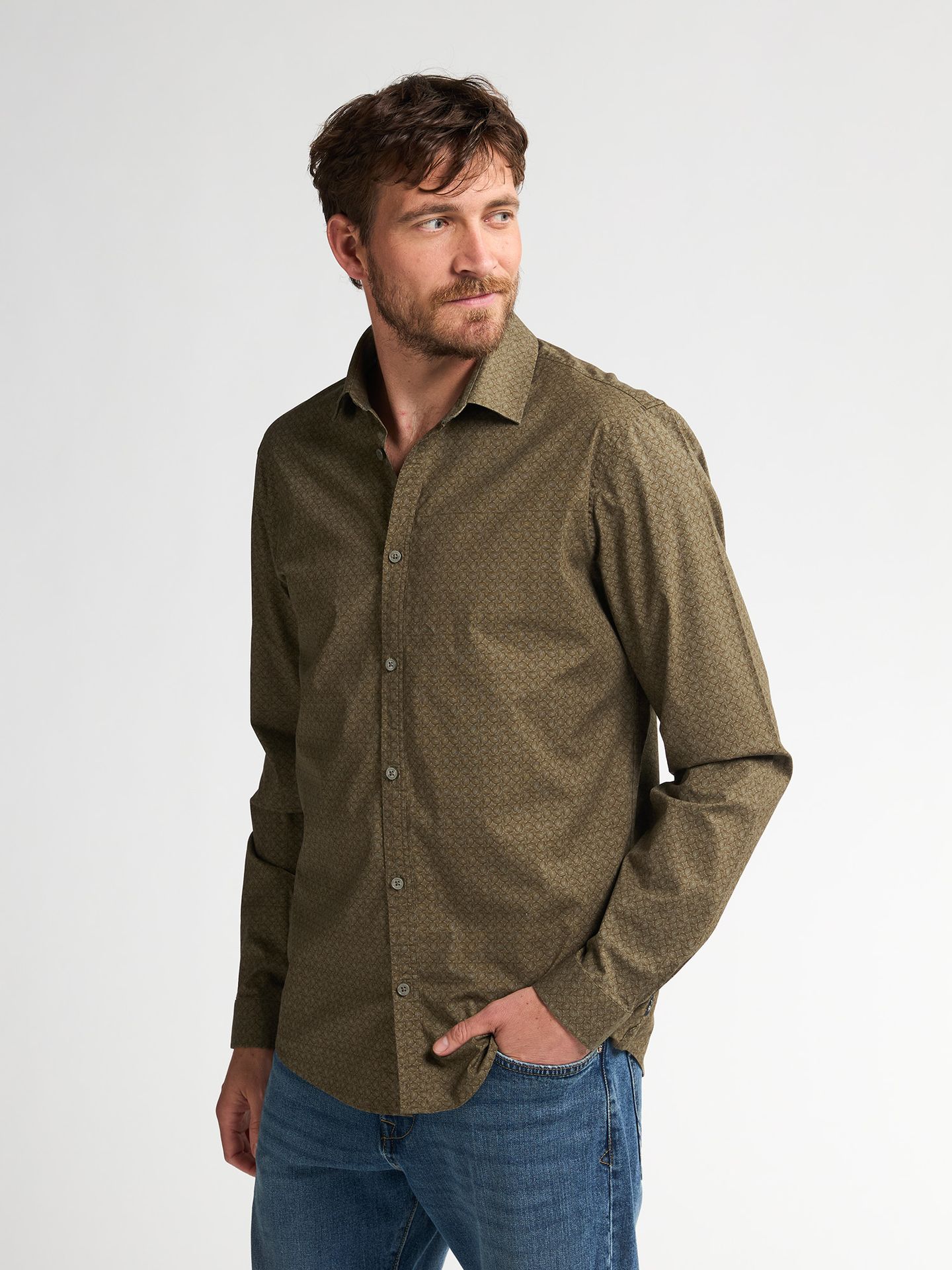 Petrol Industries Overhemd Sil410 GREEN 2900161808065 Petrol Industries Overhemd Sil410 GREEN 2900161808065