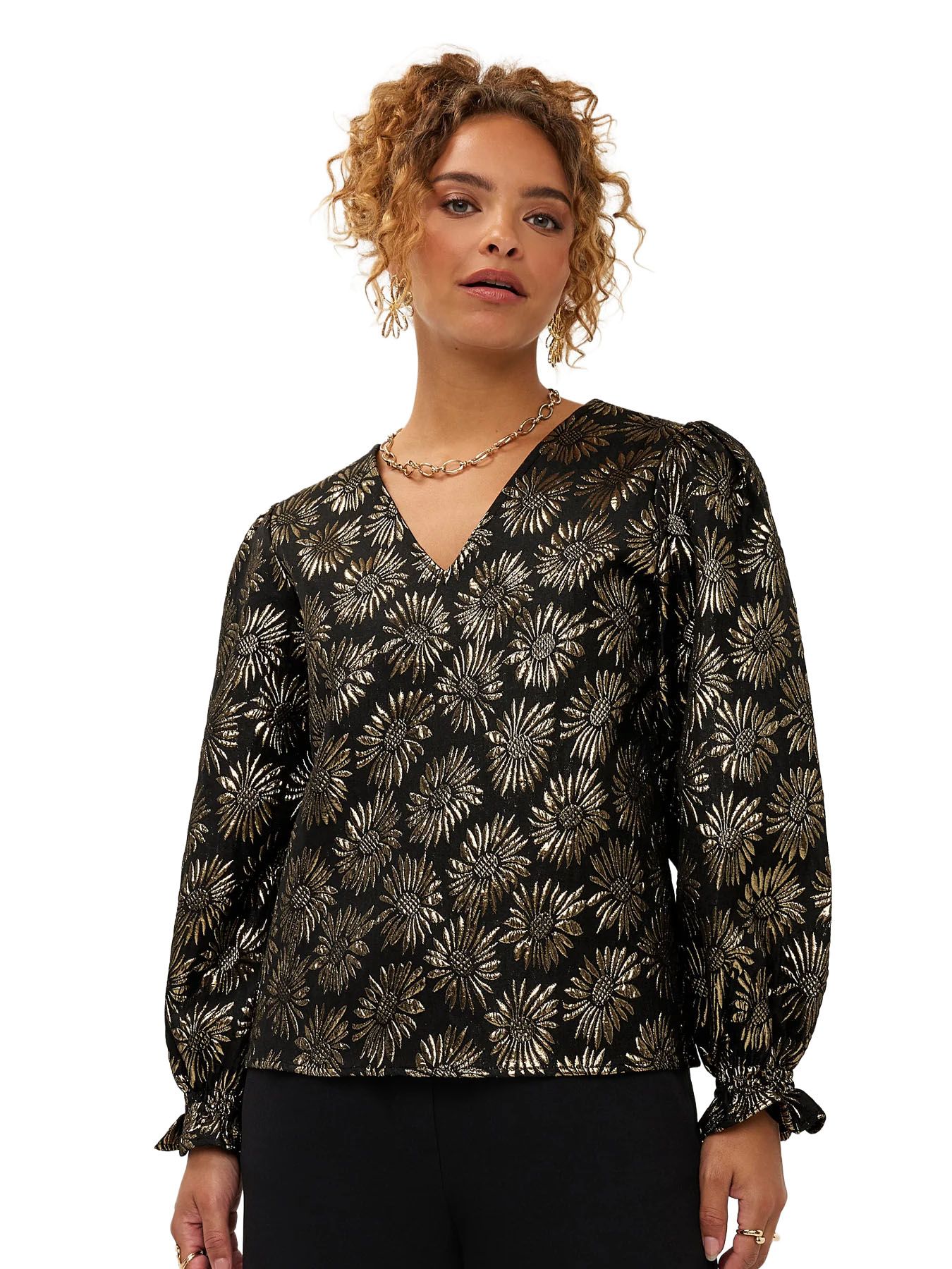 Ydence Top Sterre Gold Colour 00116018-GOLD Ydence Top Sterre Gold Colour 00116018-GOLD