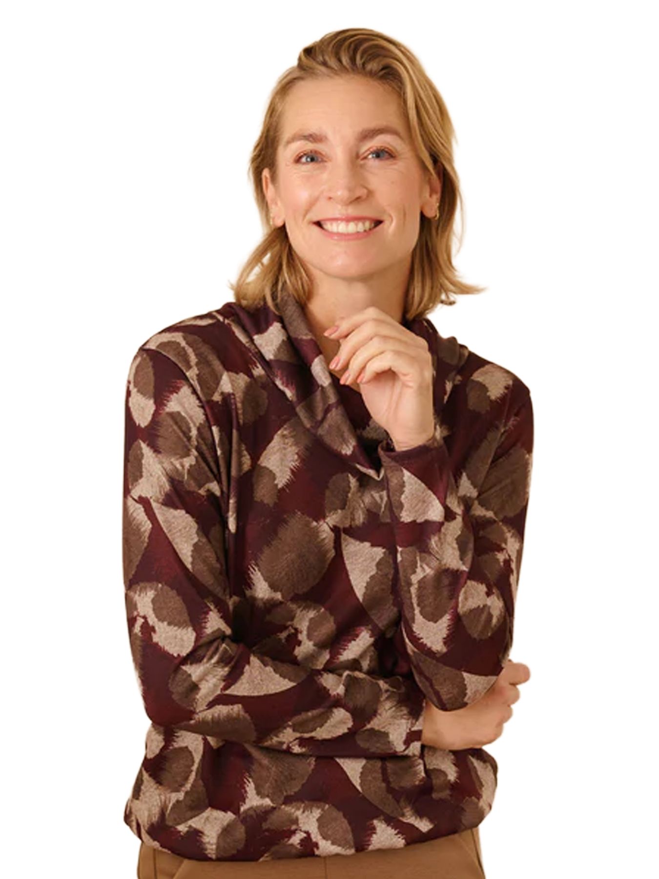 Fos Fashion 7633 Nico grafisch bordeaux 00116027-R1