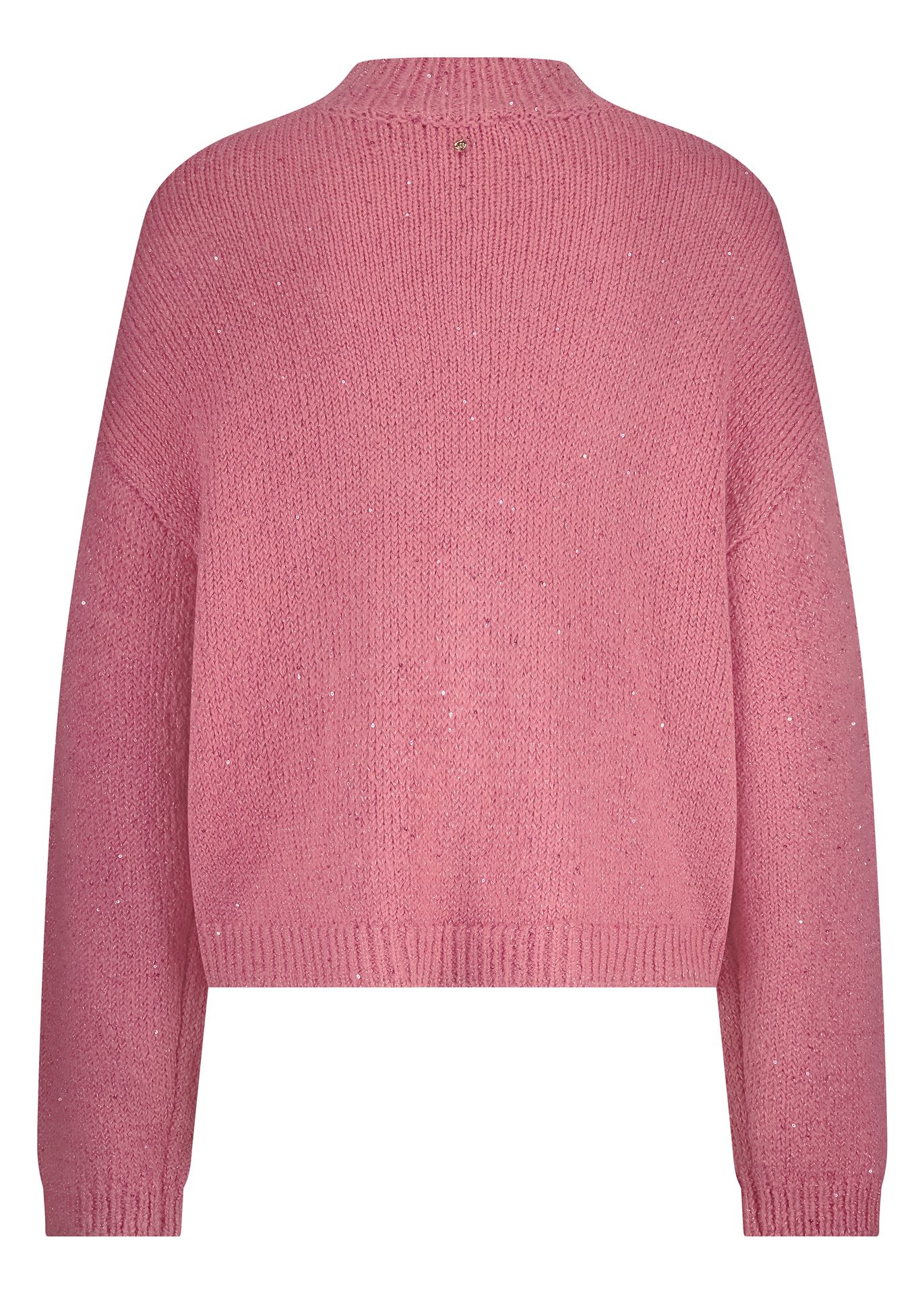 Tramontana Turtle-Neck Lurex Jumper Rosewood 004510 2900161882010