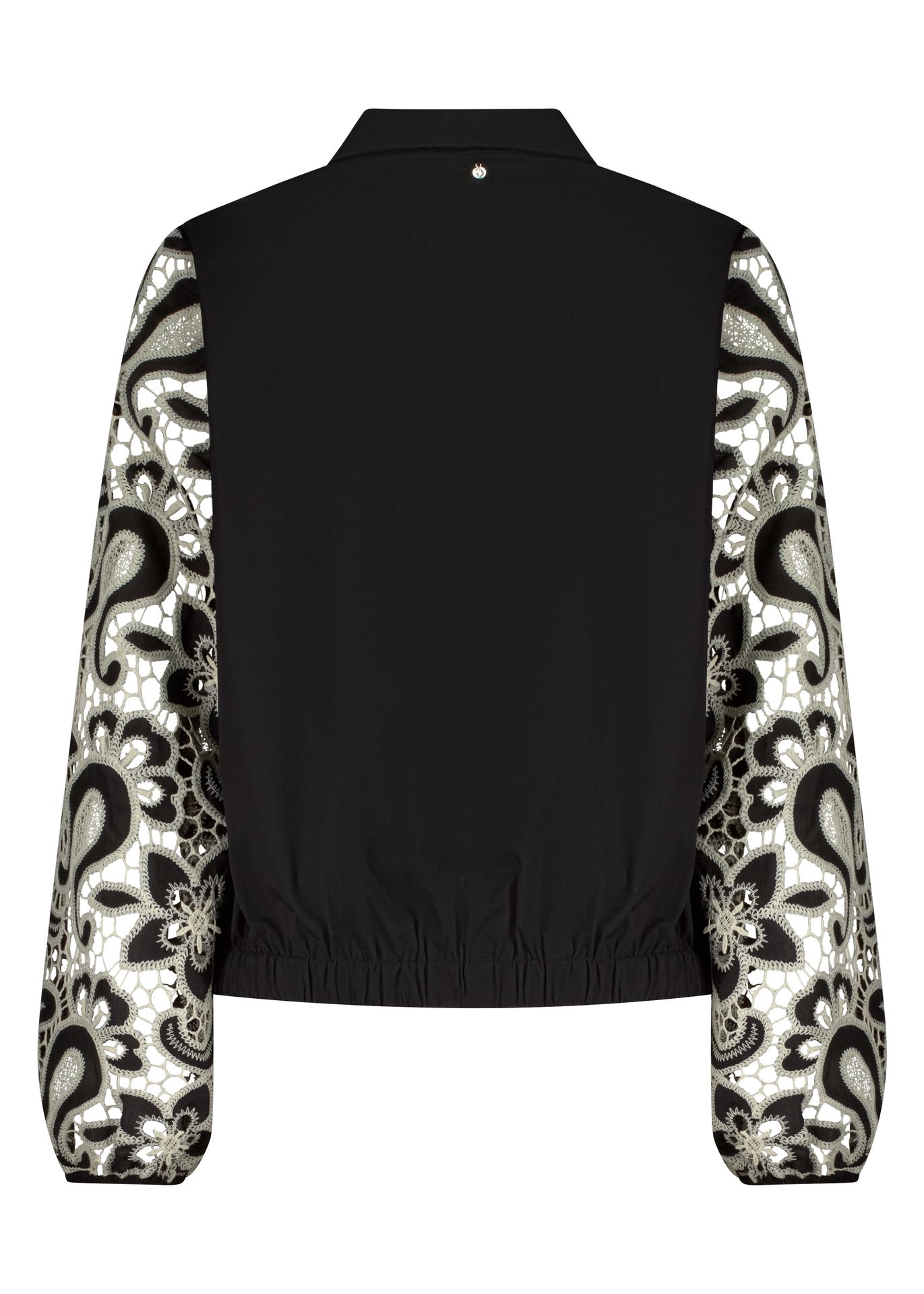 Tramontana Embroidered Sleeve Blouse Black 009000 2900161883031