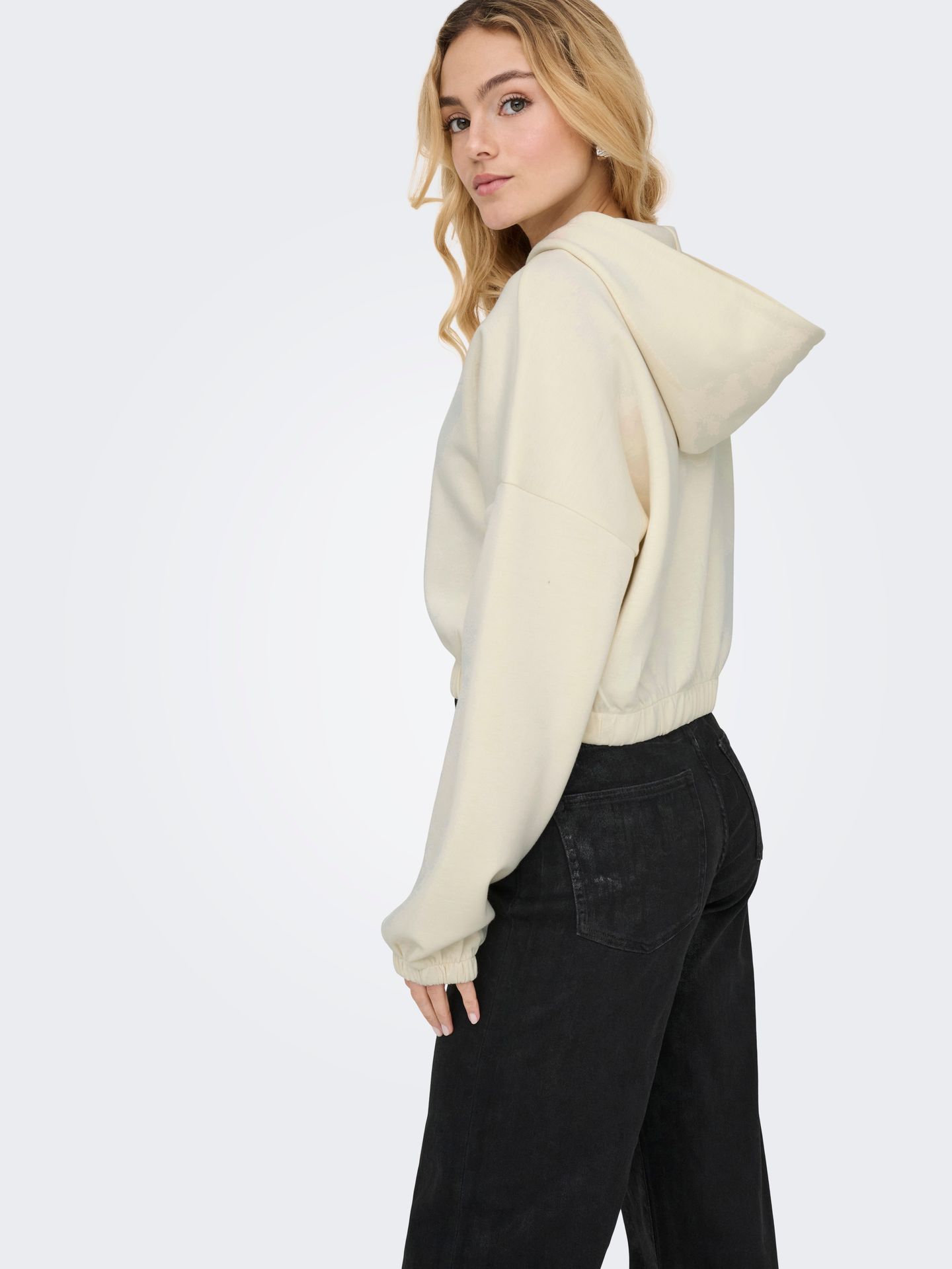 Only ONLSCARLETT L/S ZIP HOOD SWT NOOS Birch 2900161884038