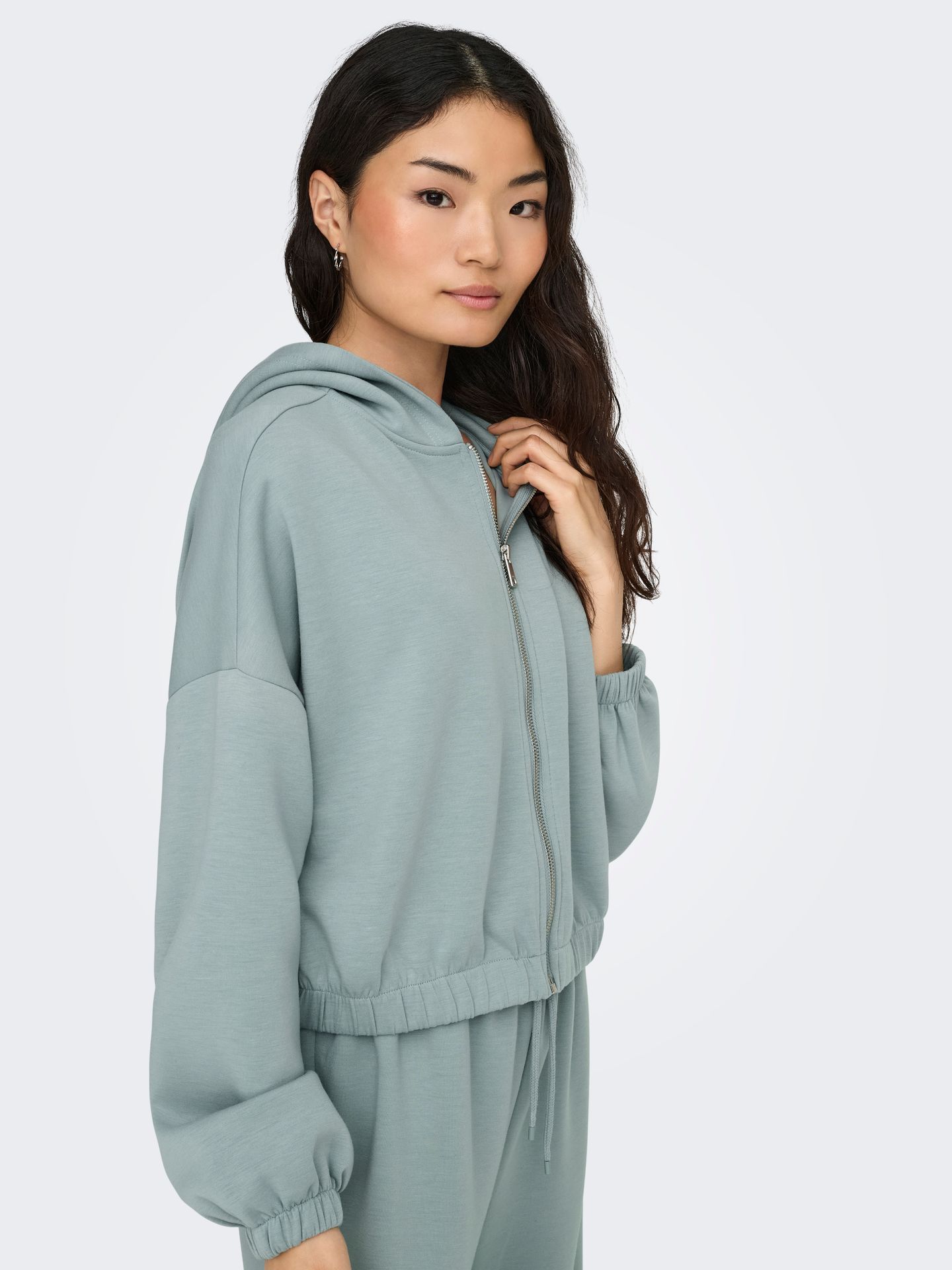 Only ONLSCARLETT L/S ZIP HOOD SWT NOOS Abyss 2900161885011