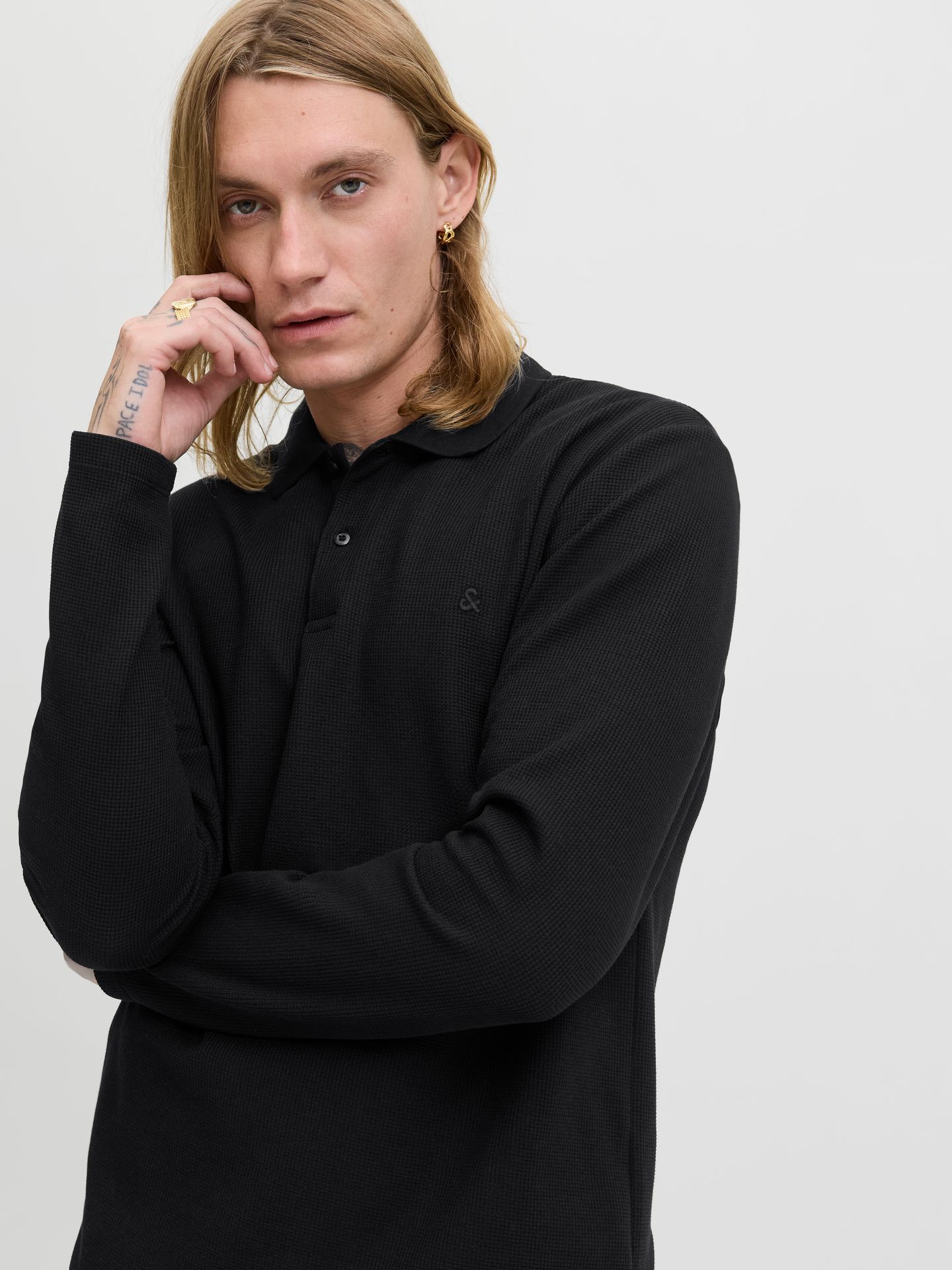 Jack & Jones jjeAustin polo ls noos Black 2900161887084
