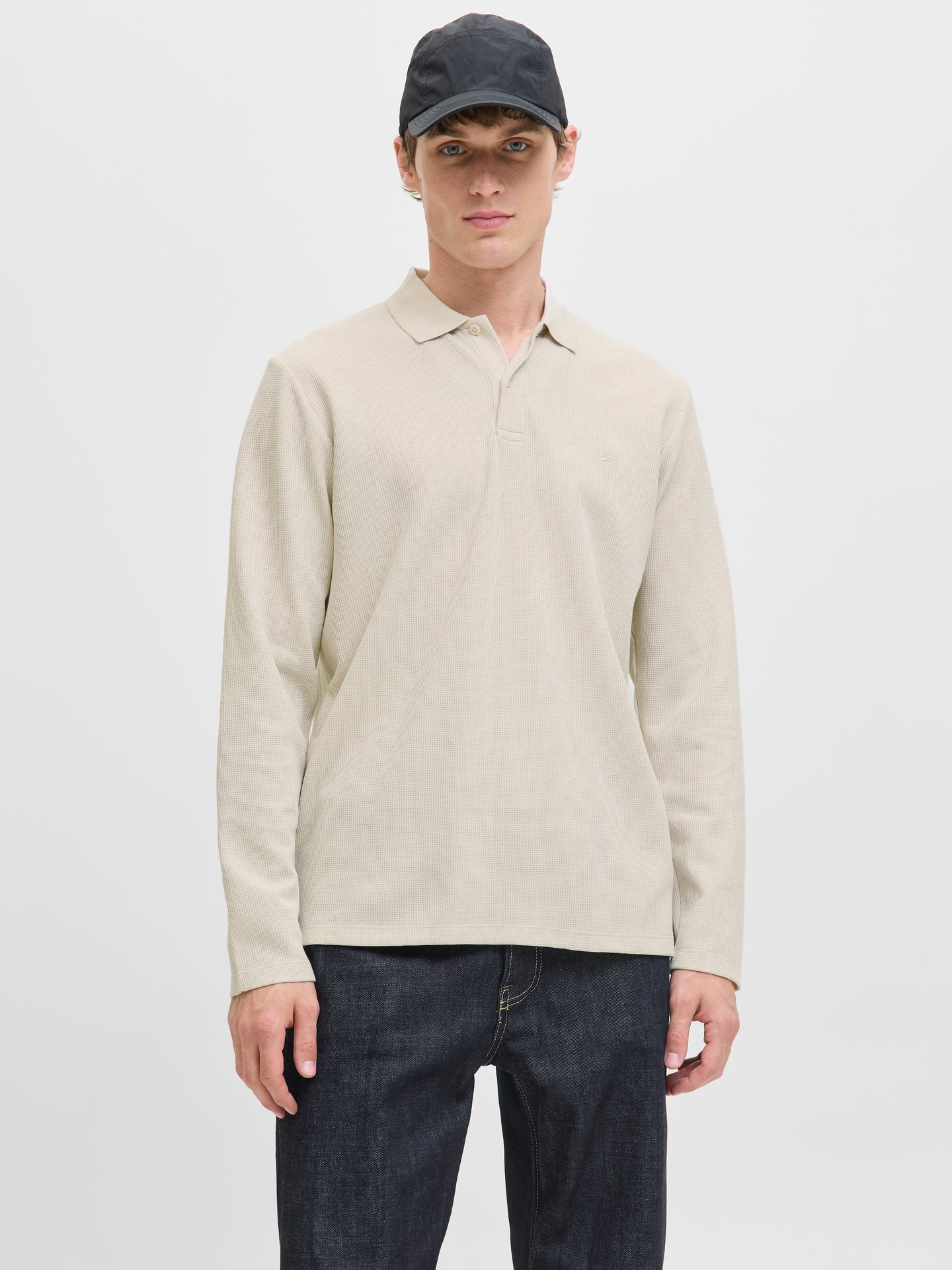 Jack & Jones jjeAustin polo ls noos Moonbeam 2900161888036