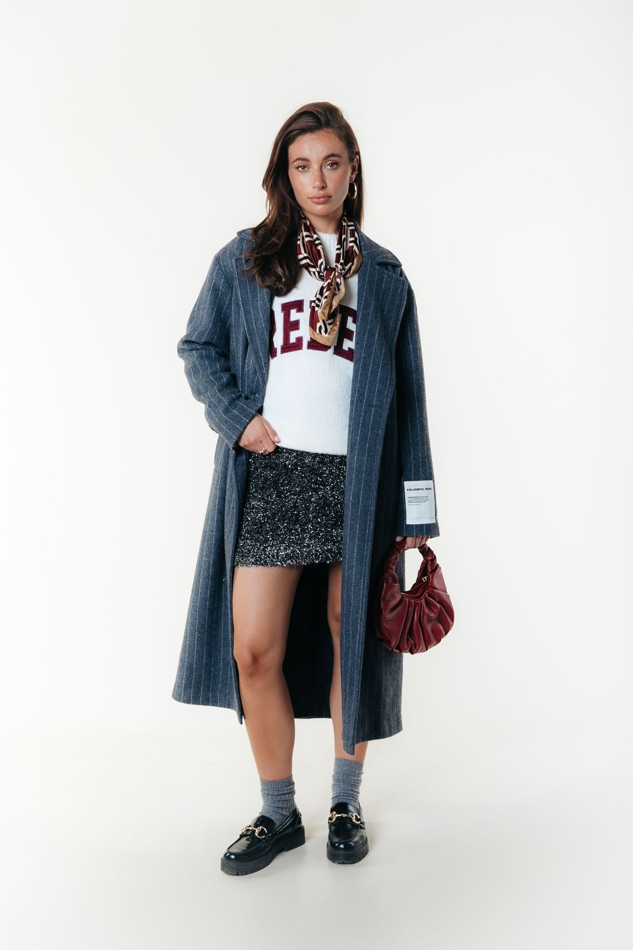 Colourful Rebel Rebel Crewneck Knitted Sweater 112 off white 2900161895041