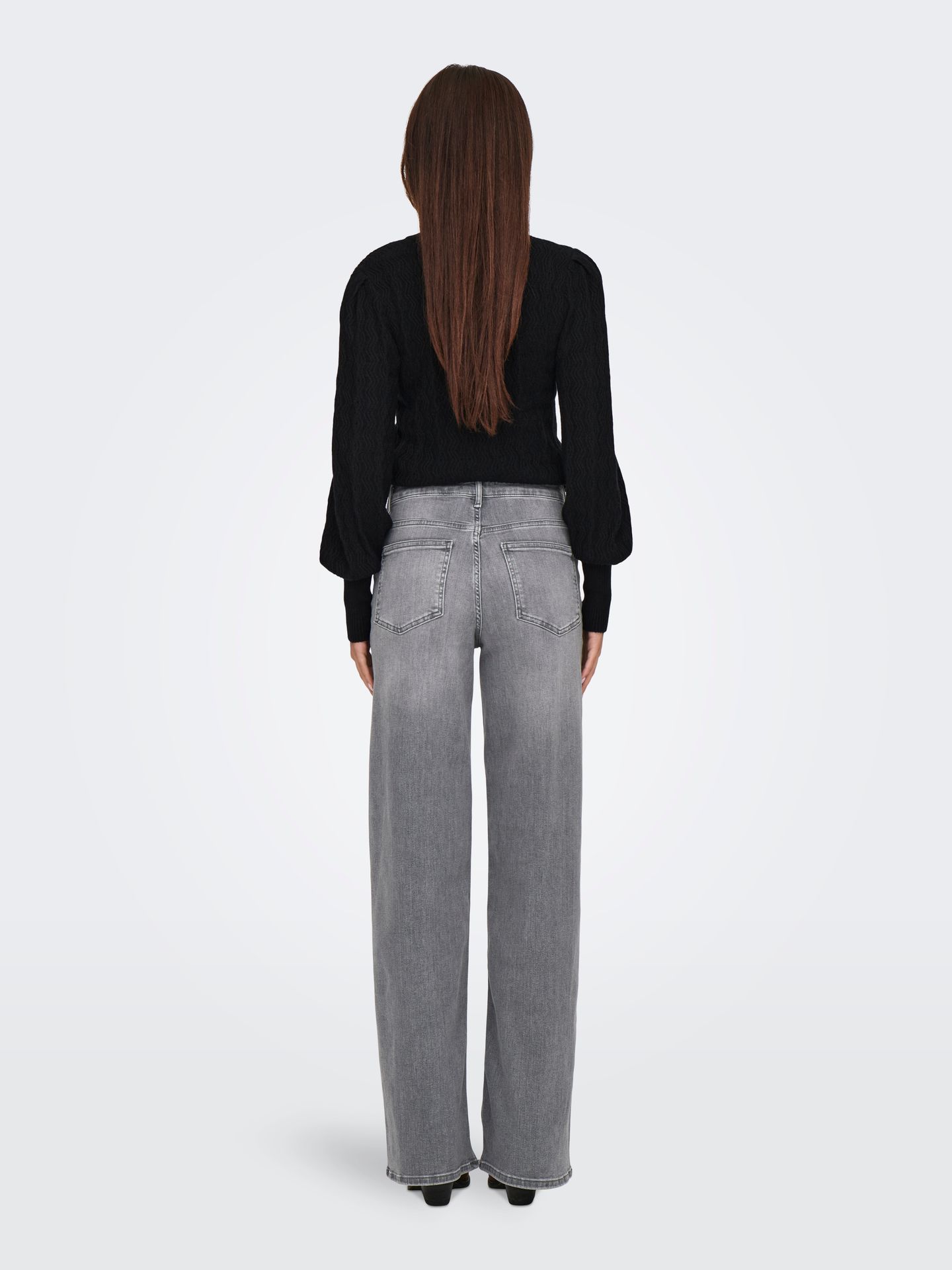 Only ONLMADISON BLUSH HW WID DNM REA0938 Light Grey Denim 2900161898035