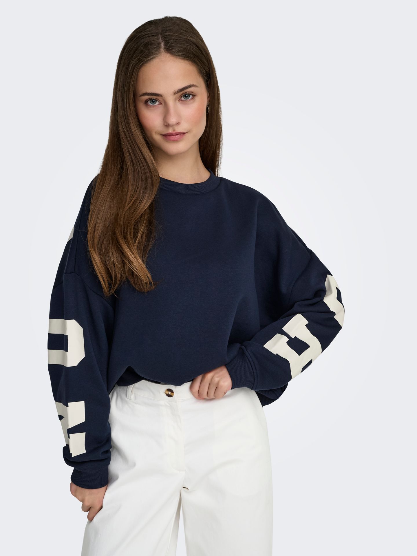 Only ONLSWEAT L/S BACK/SLEEVE PRINT SWT Night Sky/You 2900168739058