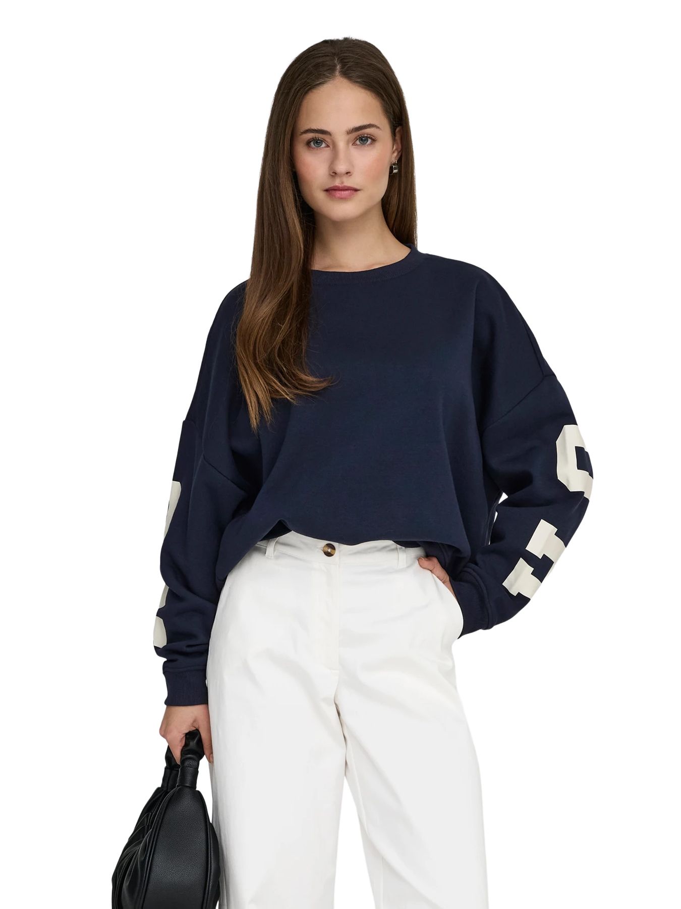 Only ONLSWEAT L/S BACK/SLEEVE PRINT SWT Surf the Web/BIRCH HOUSTON PRINT 00116084-EKA26011400003175