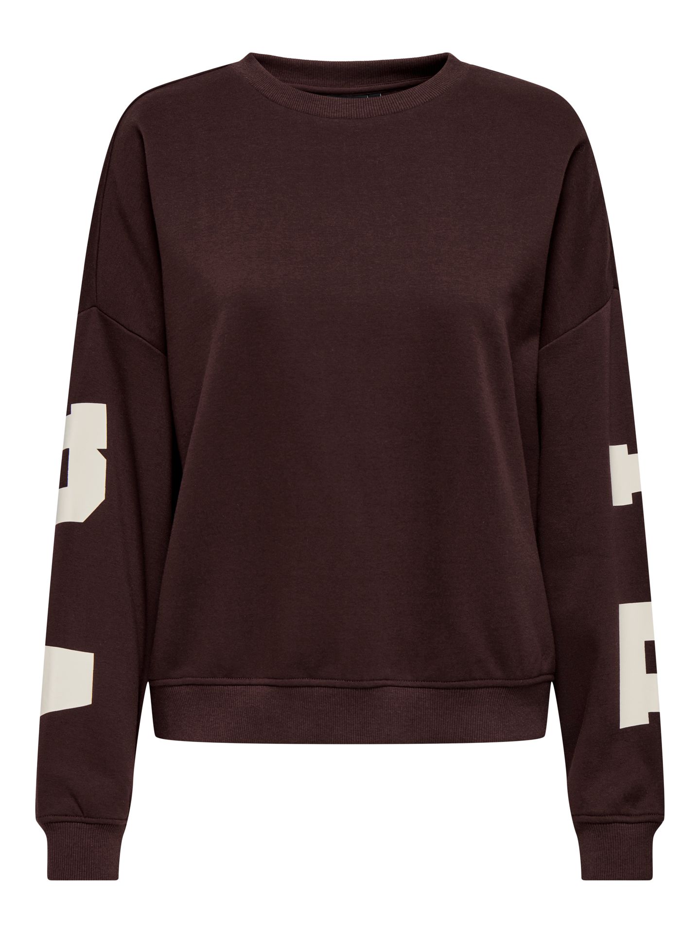 Only ONLSWEAT L/S BACK/SLEEVE PRINT SWT Vineyard Wine/BIRCH FLORIDA PRINT 00116084-EKA26011400003695