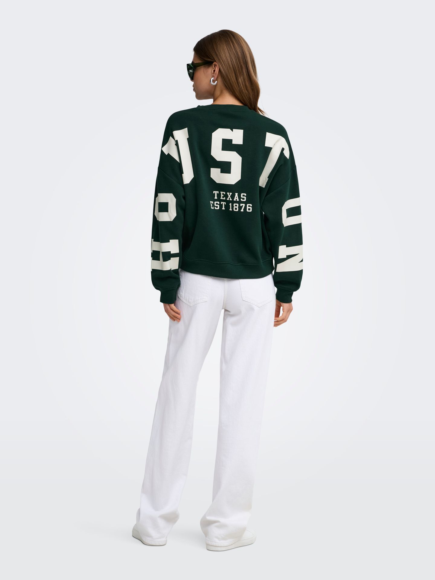Only ONLSWEAT L/S BACK/SLEEVE PRINT SWT Scarab/BIRCH HOUSTON PRINT 2900168757014