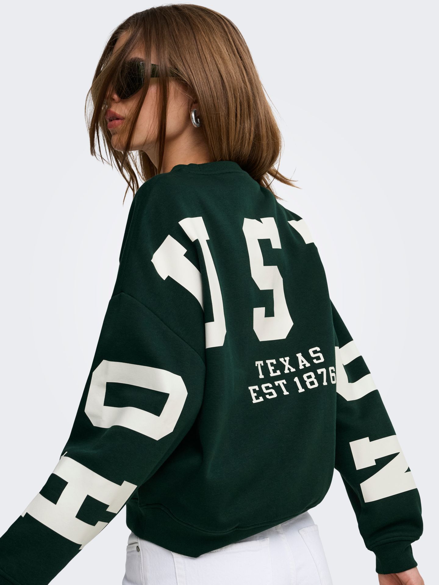 Only ONLSWEAT L/S BACK/SLEEVE PRINT SWT Scarab/BIRCH HOUSTON PRINT 2900168757014