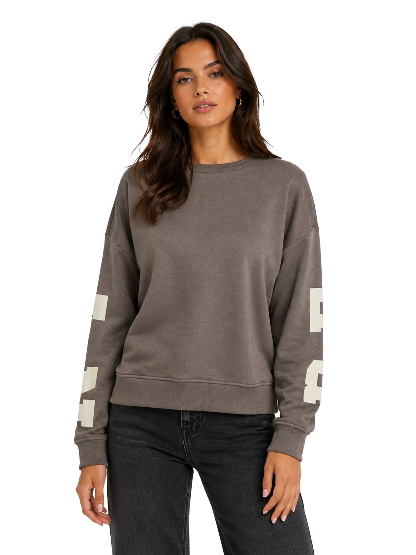 Only ONLSWEAT L/S BACK/SLEEVE PRINT SWT Falcon/CREAM BERLIN PRINT 00116084-EKA26011400003702