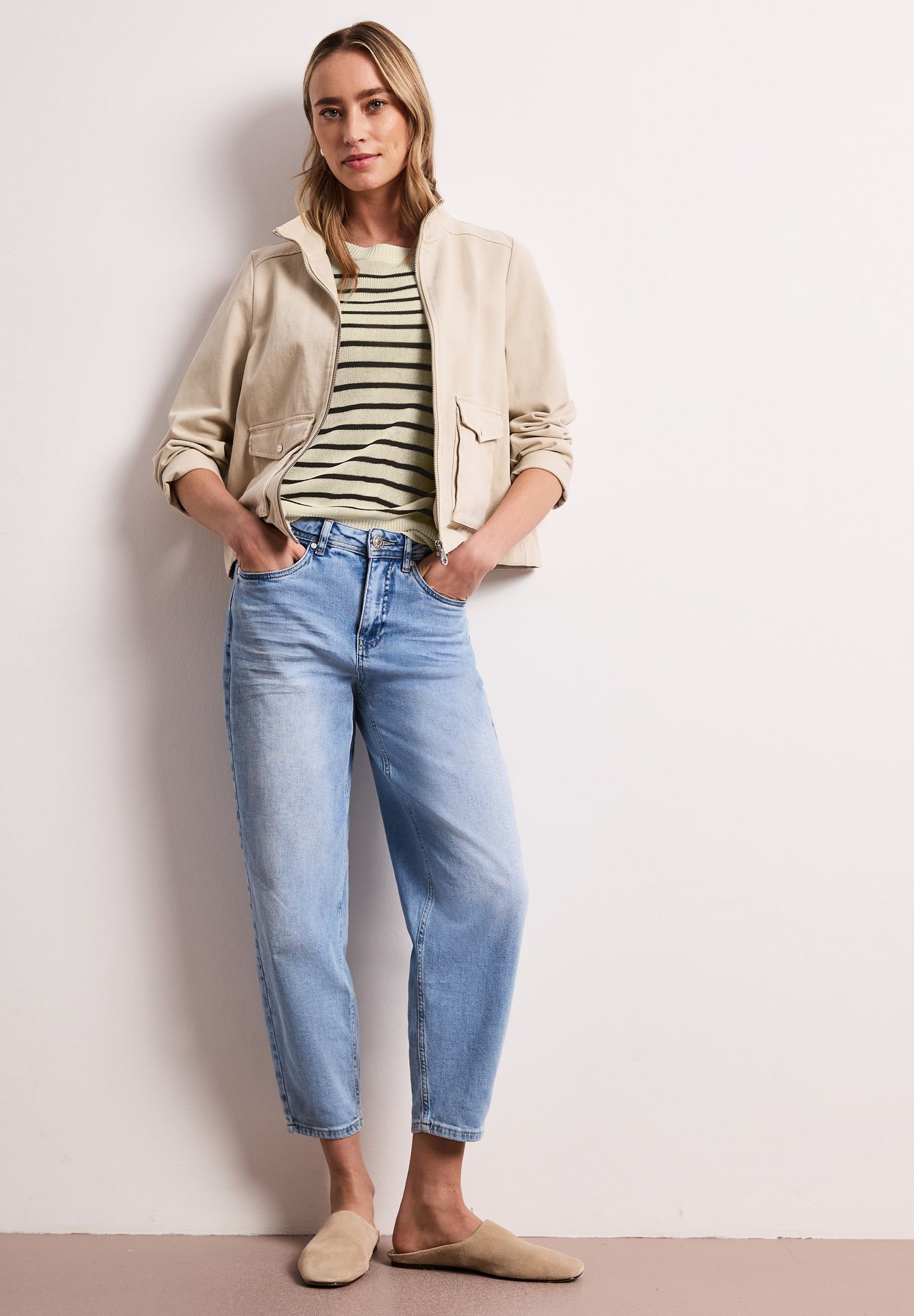 Street-One A303850 sleeveless sweater u-boat w soft beige 2900161967052