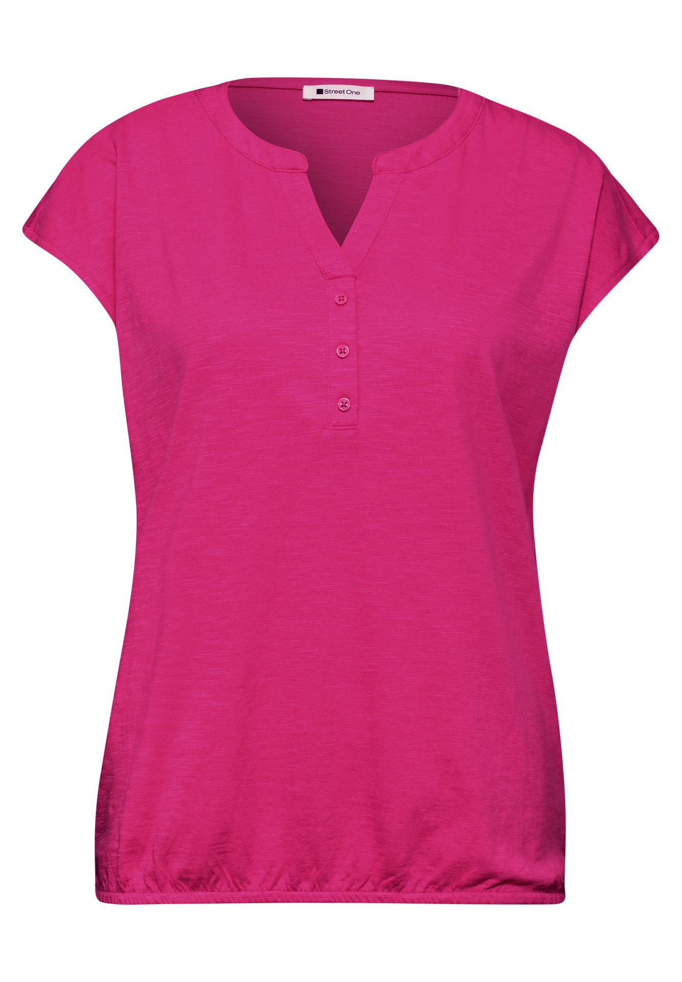 Street-One A325065 jersey shirt w.split neck magenta dream 00116113-EKA19000200000921