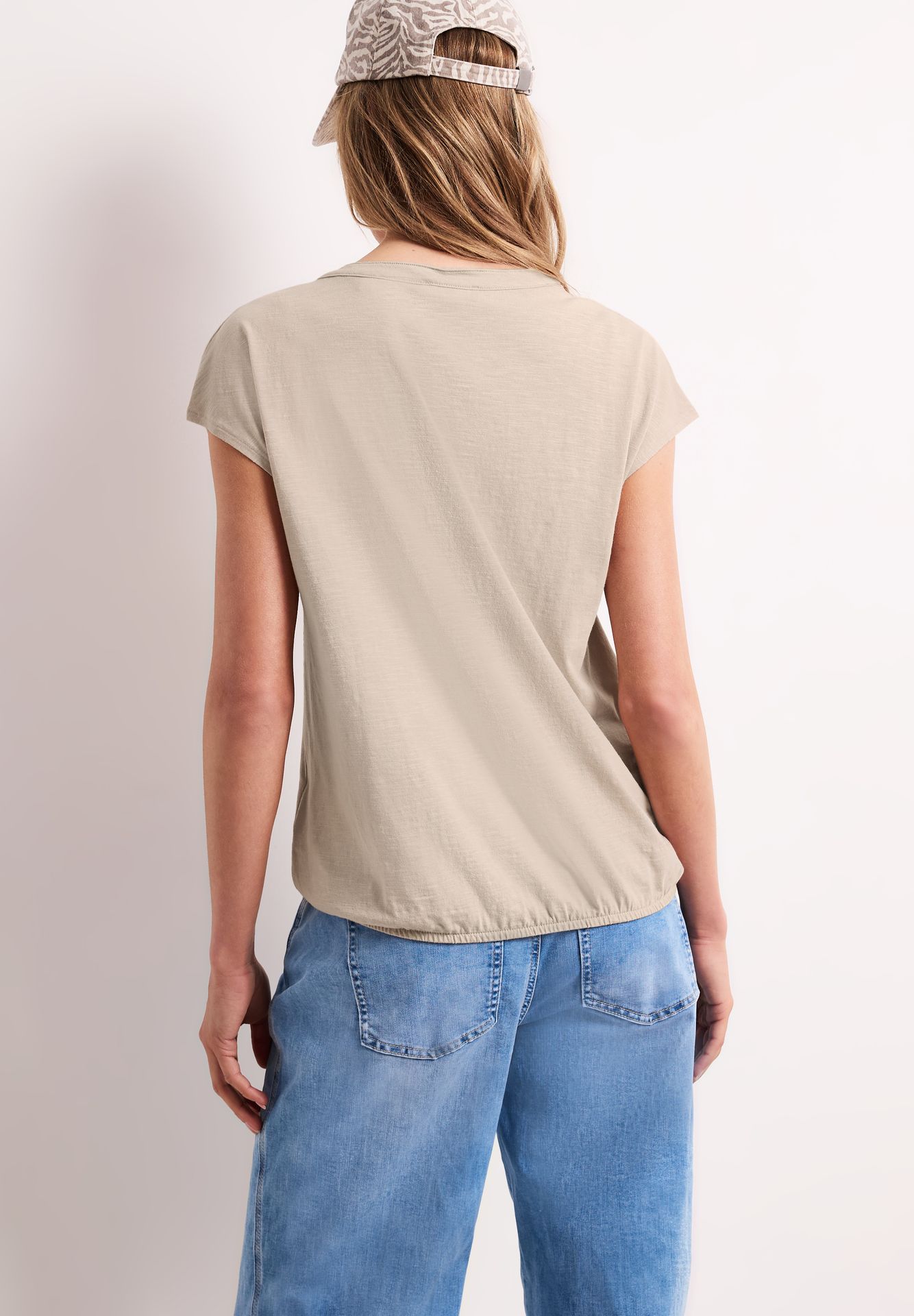 Street-One A325065 jersey shirt w.split neck clay sand 2900161992023