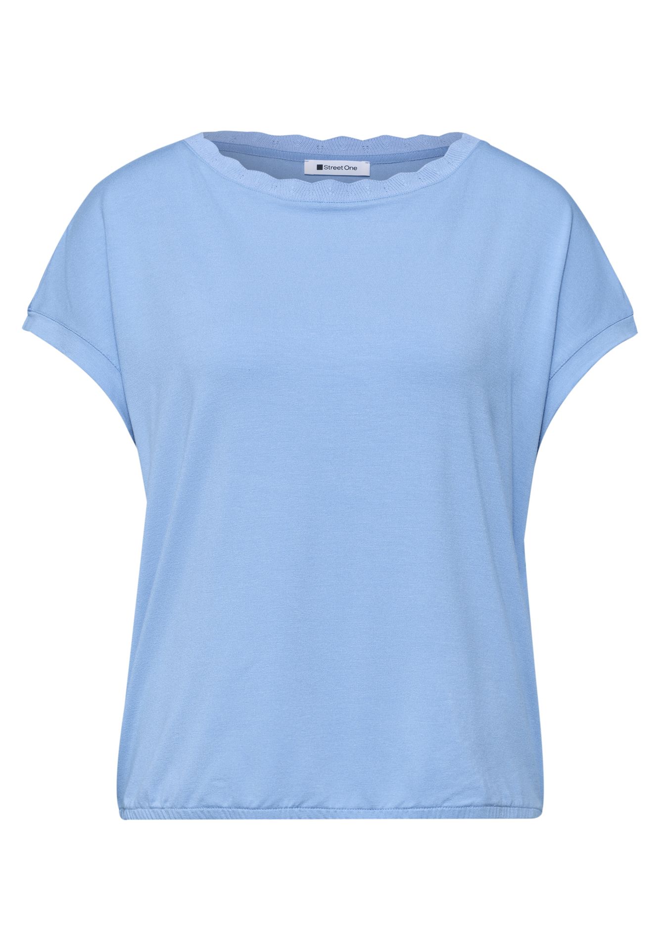 Street-One A325078 shirt w.deco neckline tape drift blue 00116125-EKA19000200000889