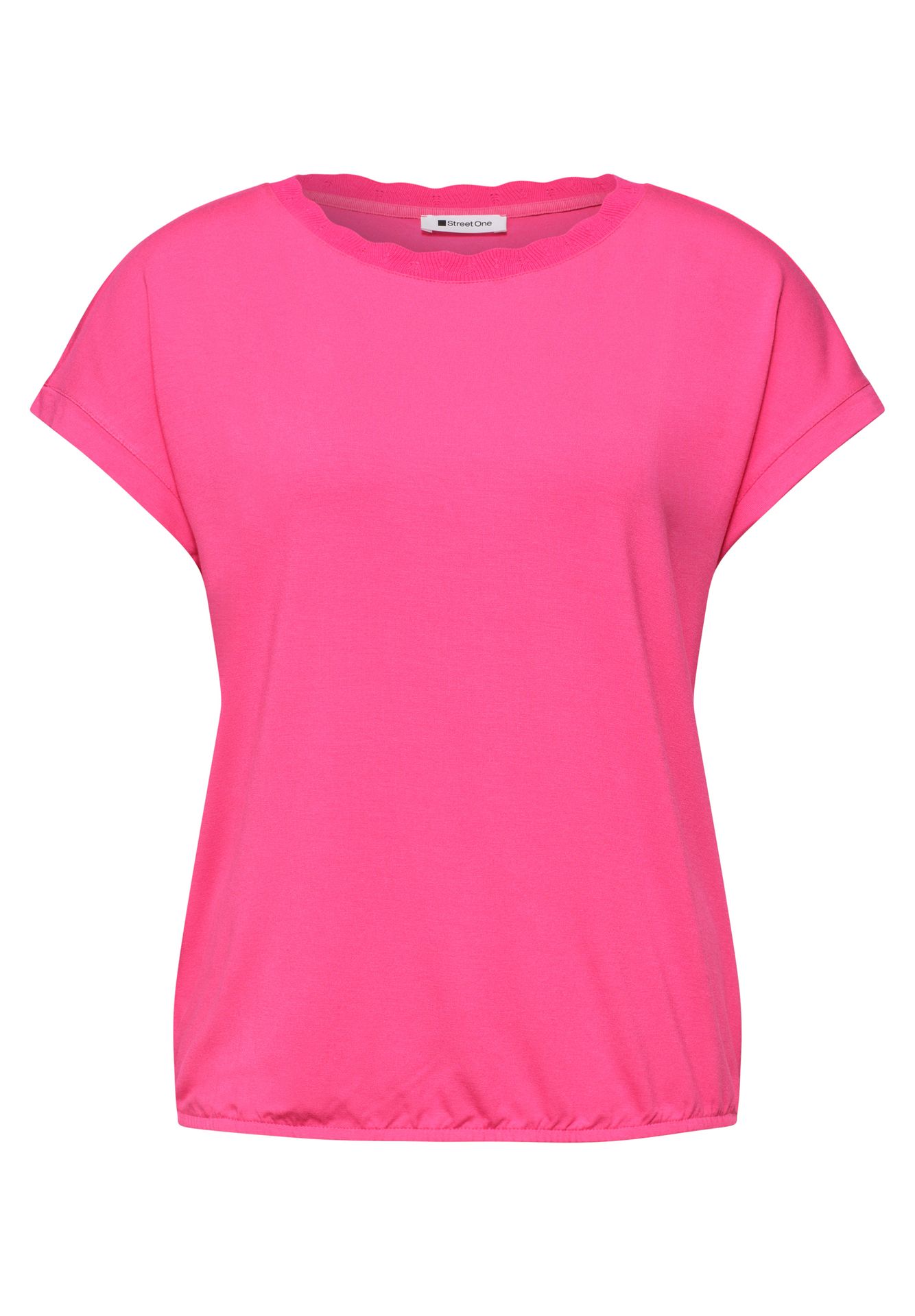 Street-One A325078 shirt w.deco neckline tape magenta dream 00116125-EKA19000200000921