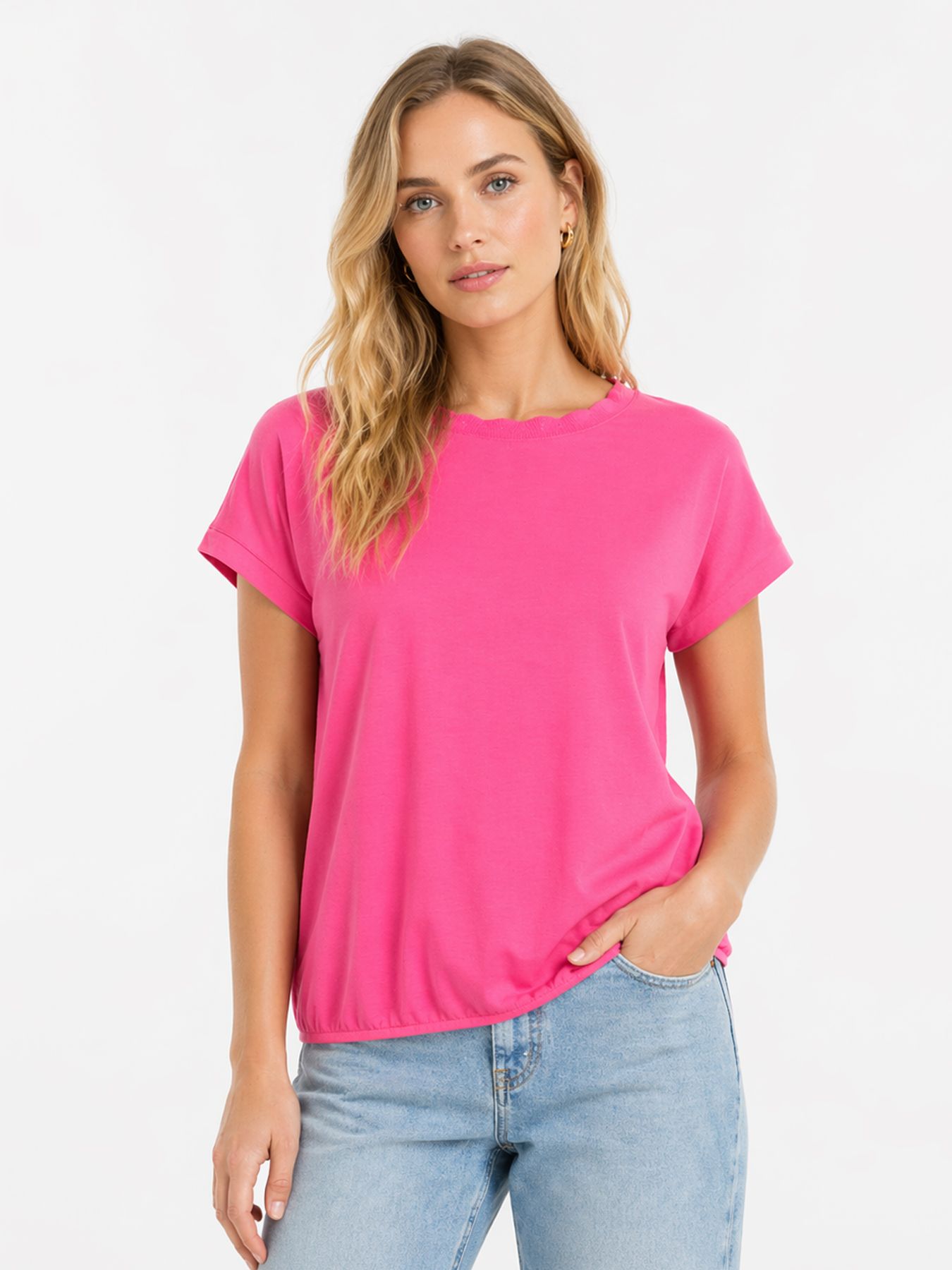 Street-One A325078 shirt w.deco neckline tape magenta dream 00116125-EKA19000200000921