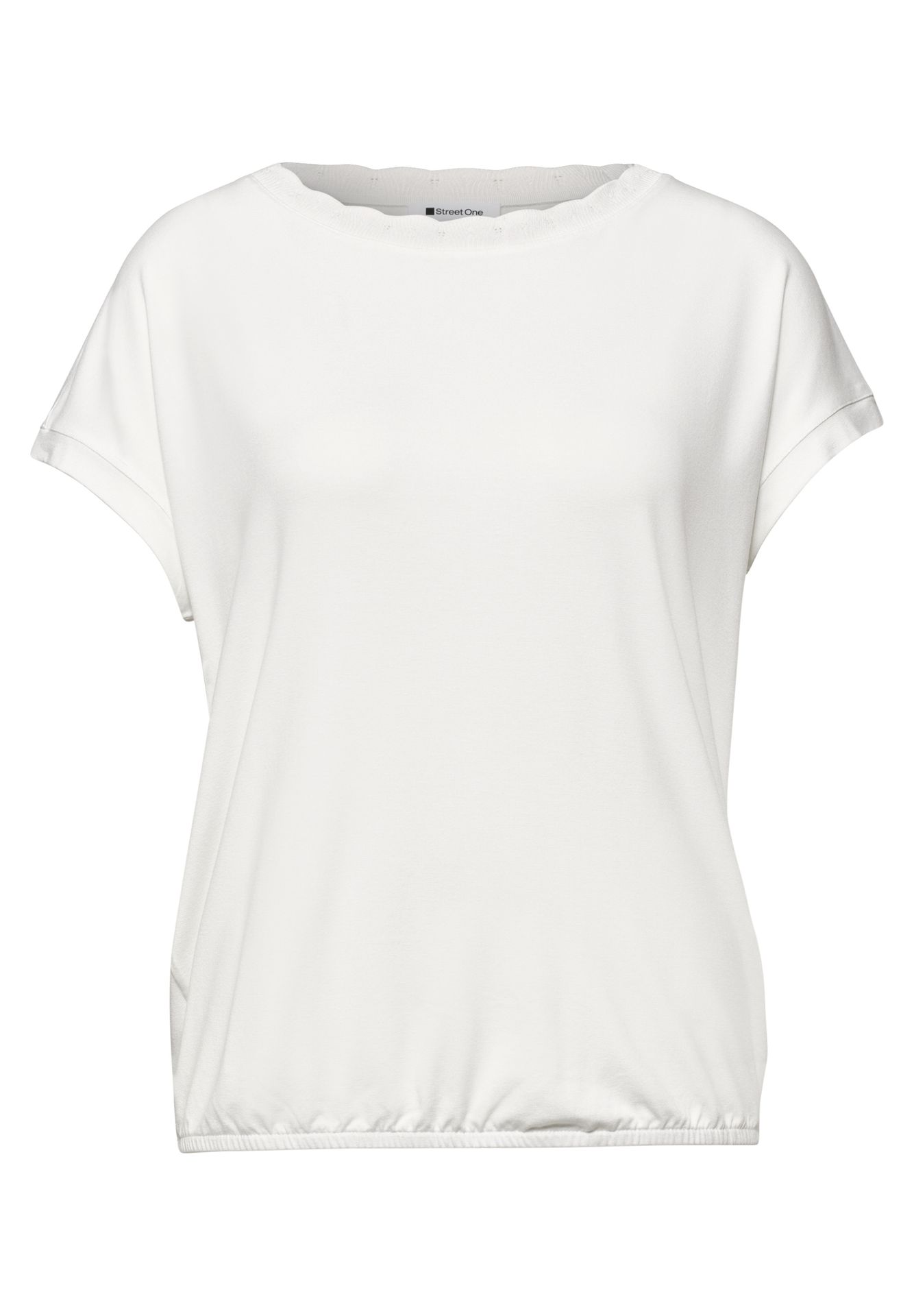 Street-One A325078 shirt w.deco neckline tape off white 00116125-L0019000200000506