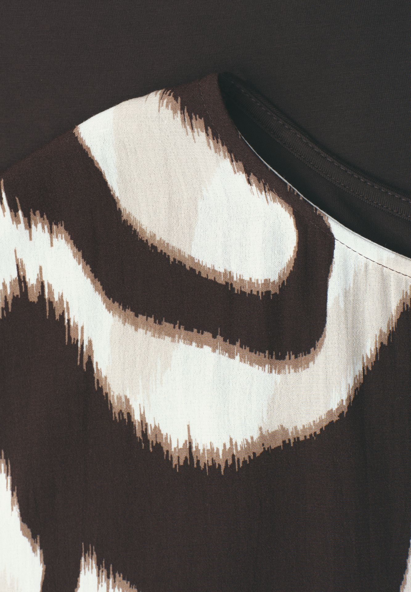 Street-One A325081 printed mat-mix shirt espresso brown 2900162026031