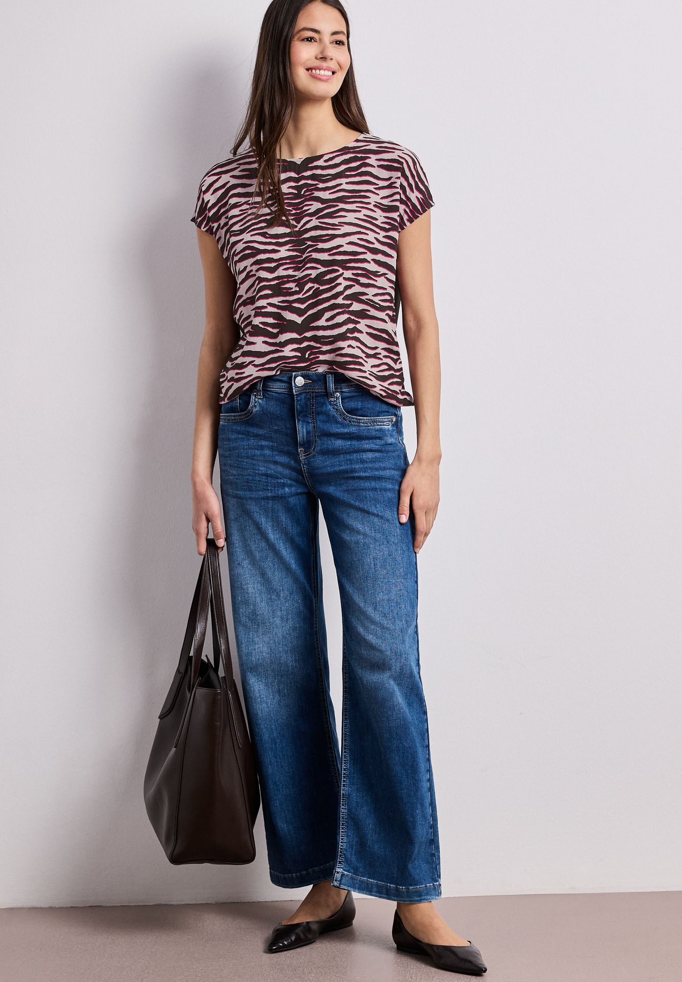 Street-One A325081 printed mat-mix shirt minimal rose 2900162027038