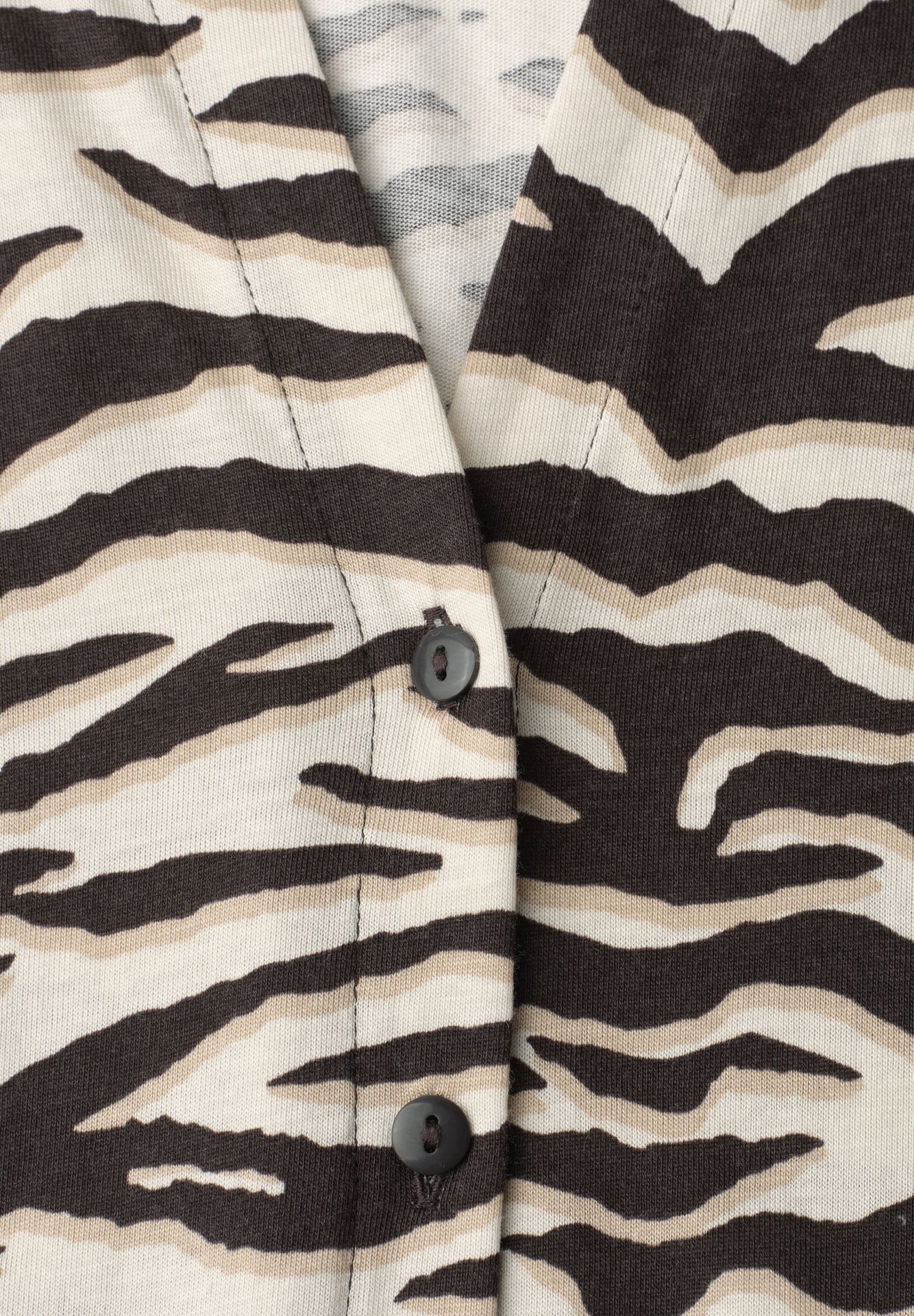 Street-One A325084 printed shirt w.button pane espresso brown 2900162030052