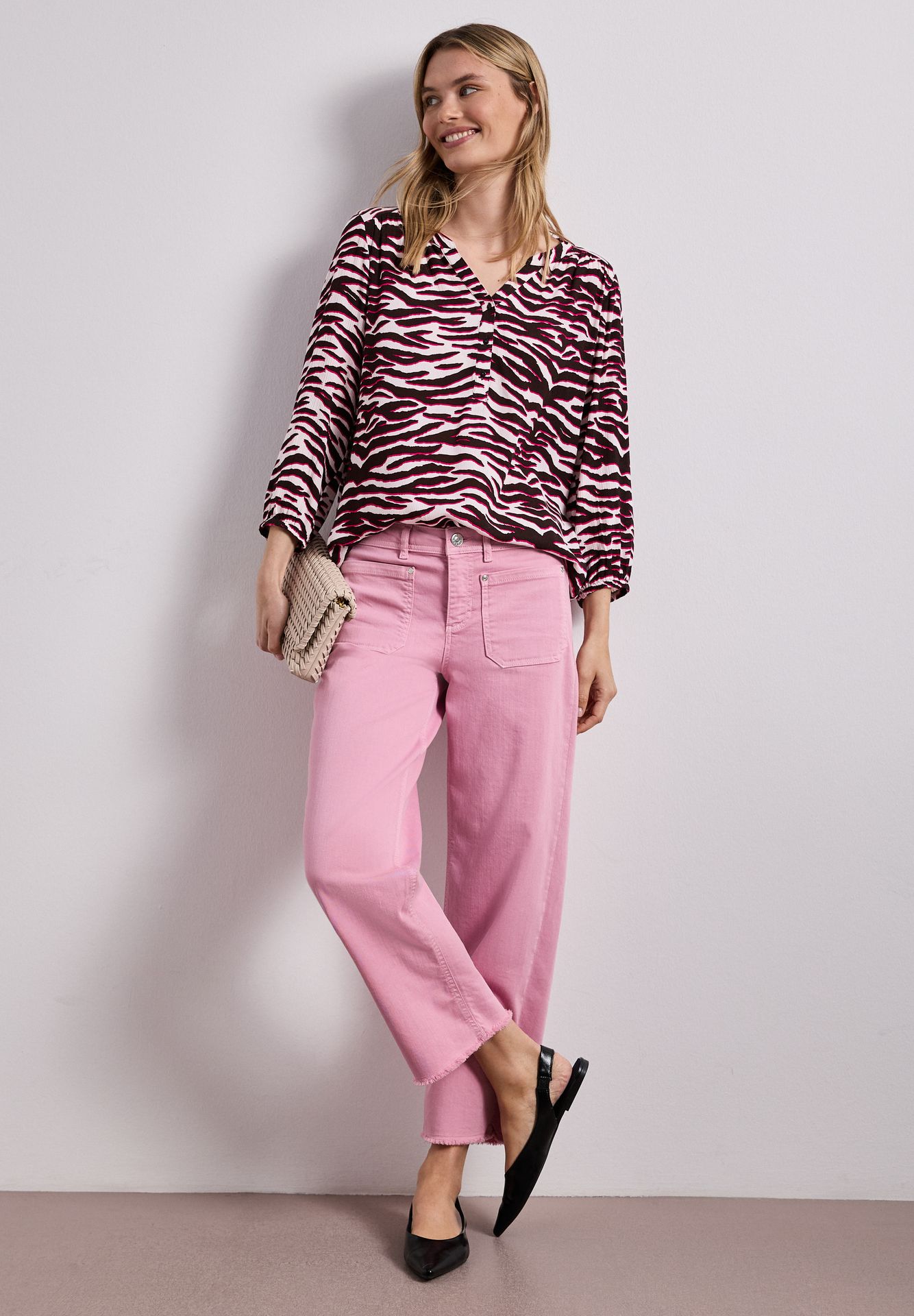 Street-One A325085 printed mat-mix shirt w.but minimal rose 2900162033039