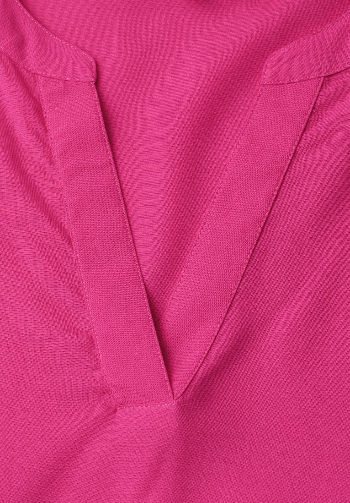 Street-One A346543 Splitneck blouse w turn-up magenta dream 2900162052047