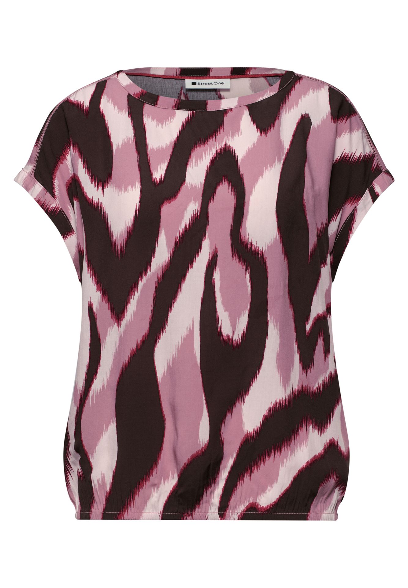 Street-One A346552 Roundneck shirtblouse w tap clouded blush 2900162056045