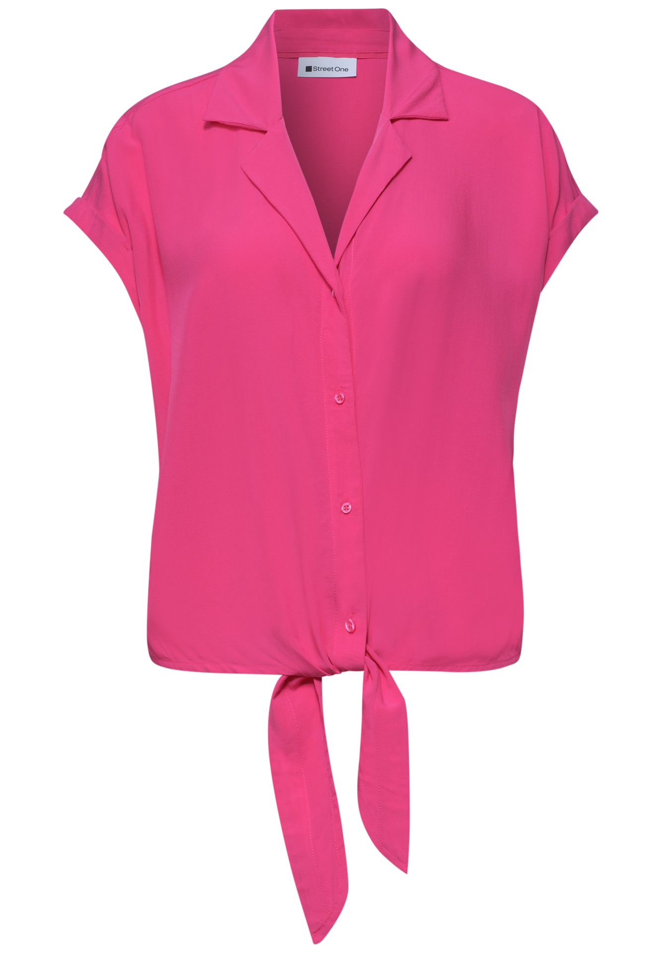 Street-One A346555 Buttoned blouse w bowling c magenta dream 00116146-EKA19000200000921